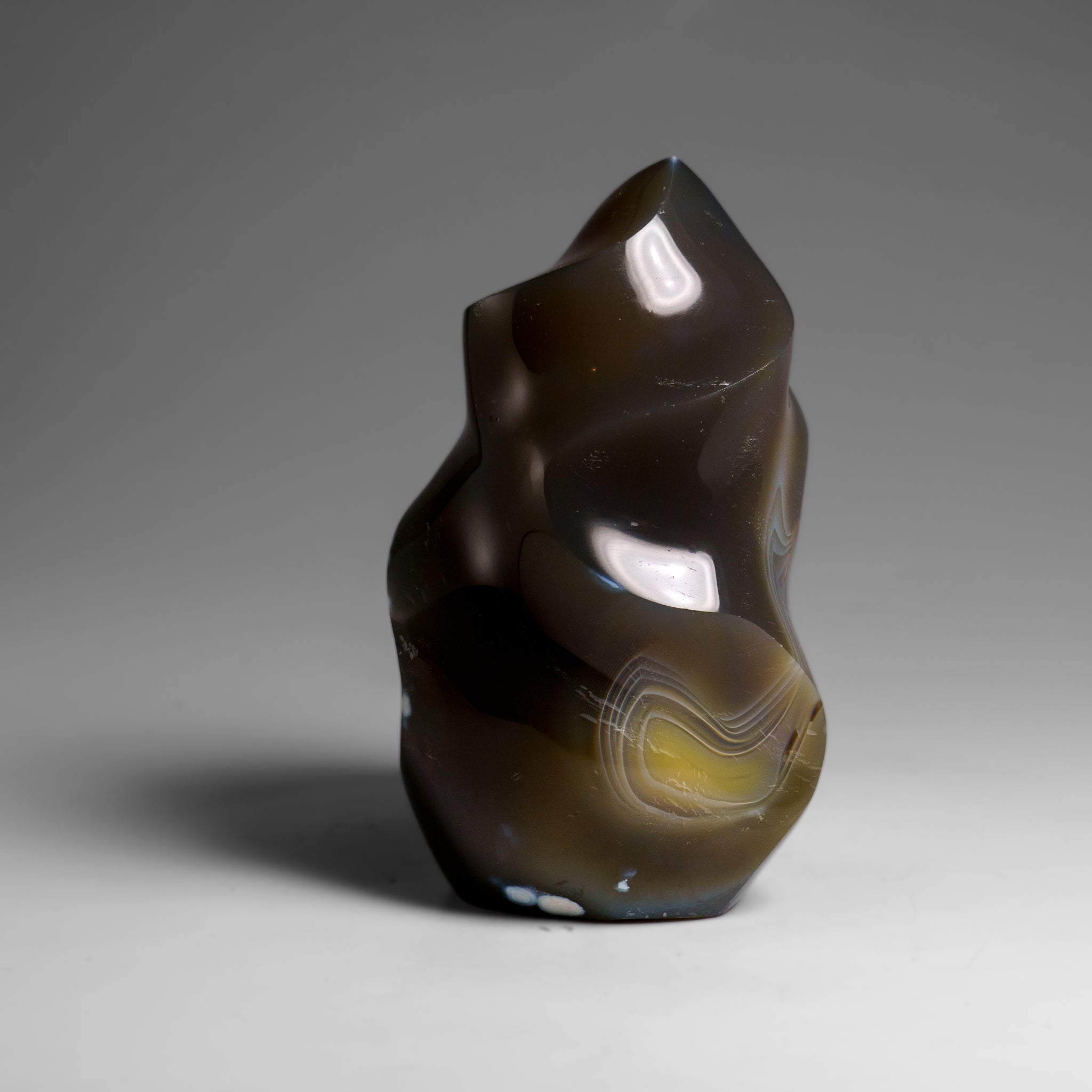 Genuine Polished Blue Chalcedony Orca Stone Freeform (1.2 lbs)