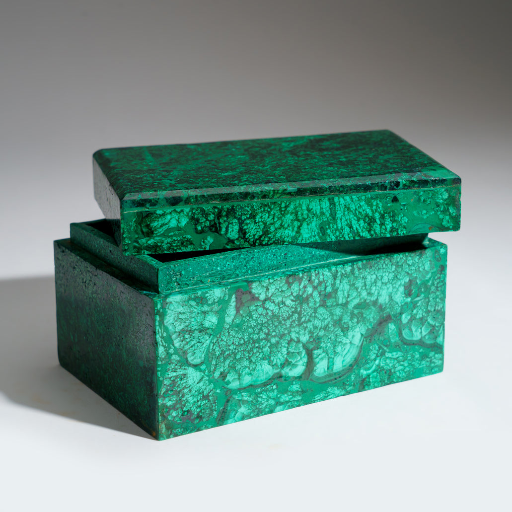 Genuine Malachite Jewelry Box (1.85 lbs) — Astro Gallery of Gems