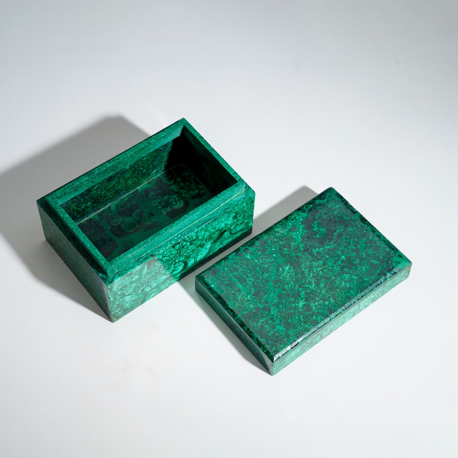 Genuine Malachite Jewelry Box (1.85 lbs)