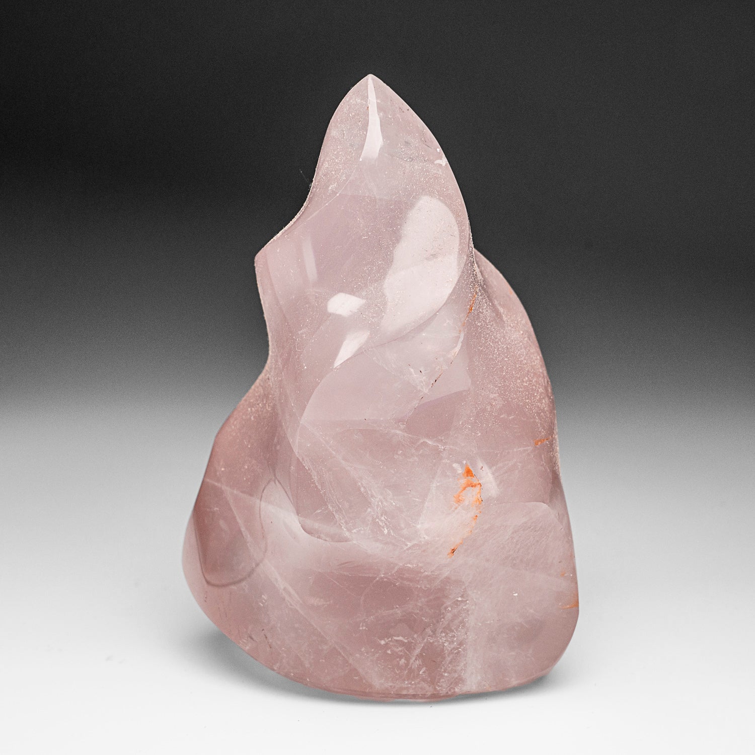 Polished Rose Quartz Flame Freeform From Brazil (1.3 lbs)