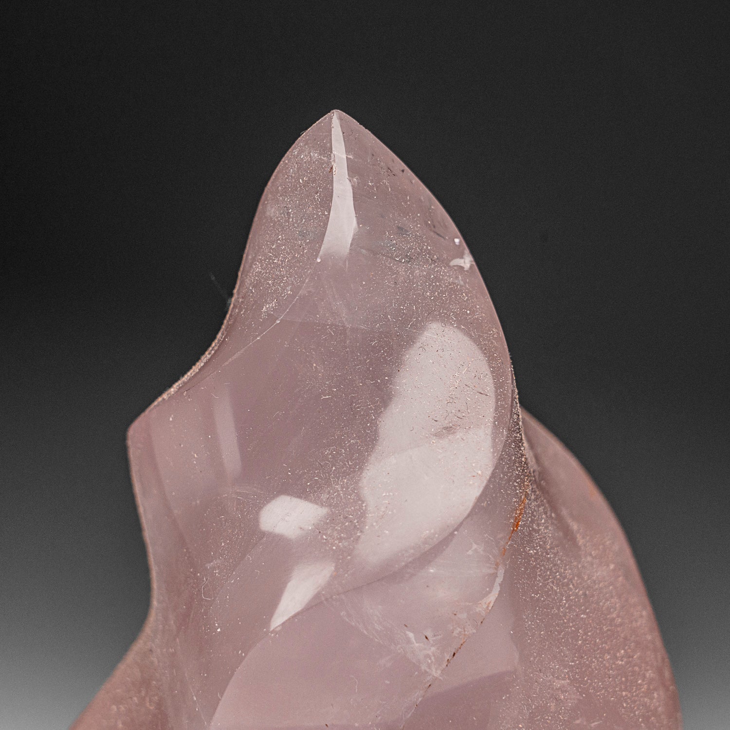 Polished Rose Quartz Flame Freeform From Brazil (1.3 lbs)