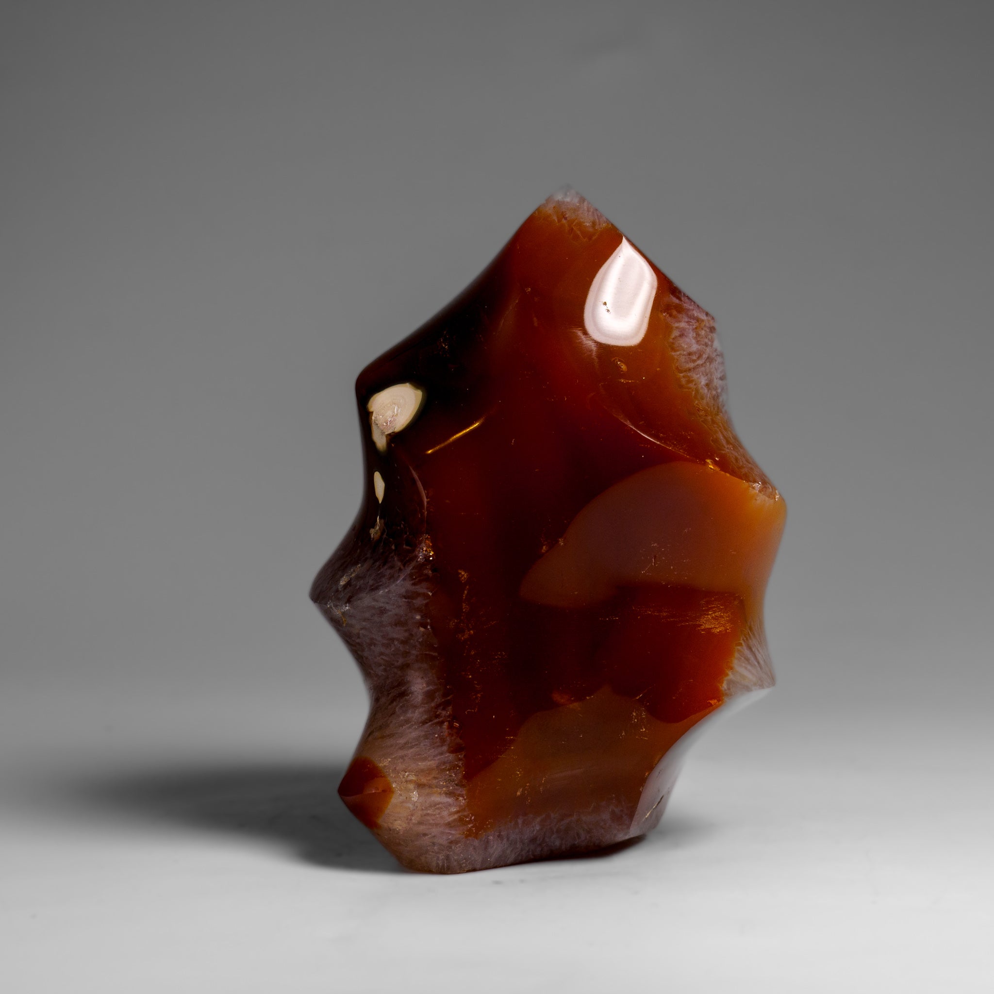 Polished Carnelian Agate Flame Freeform from Madagascar (1 lbs)
