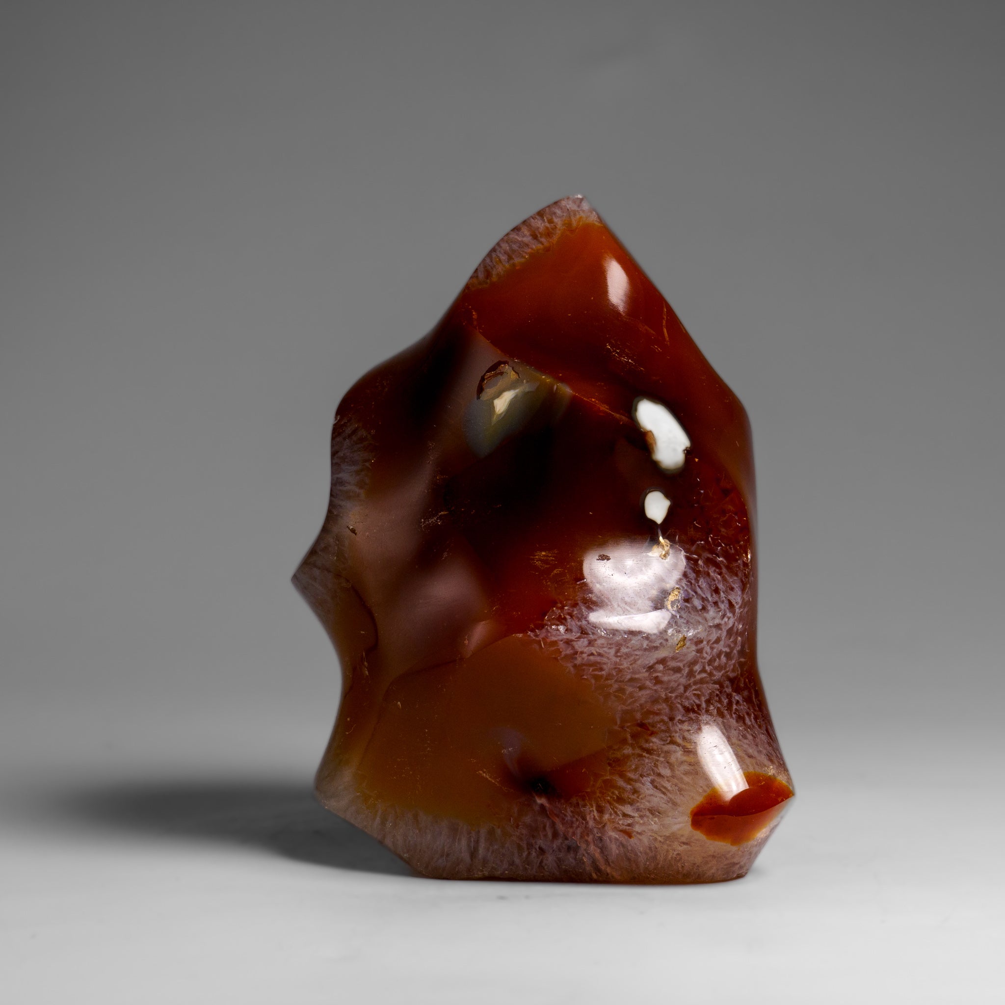 Polished Carnelian Agate Flame Freeform from Madagascar (1 lbs)