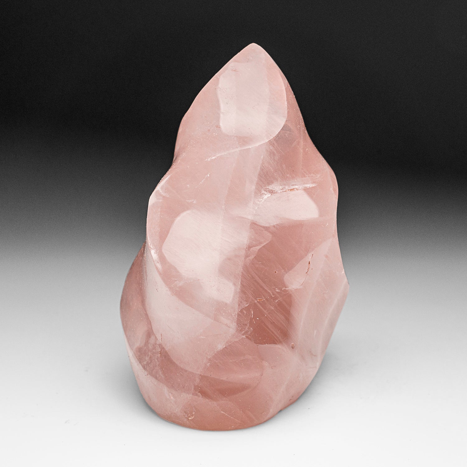 Polished Rose Quartz Flame Freeform From Brazil (1.4 lbs)