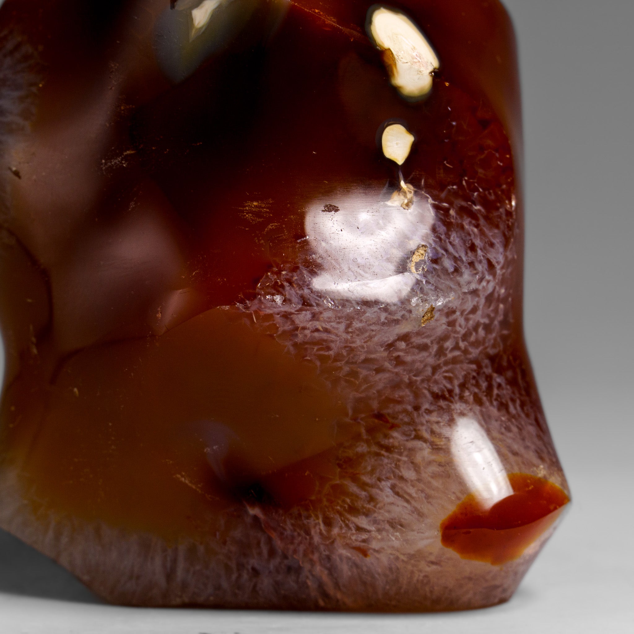 Polished Carnelian Agate Flame Freeform from Madagascar (1 lbs)