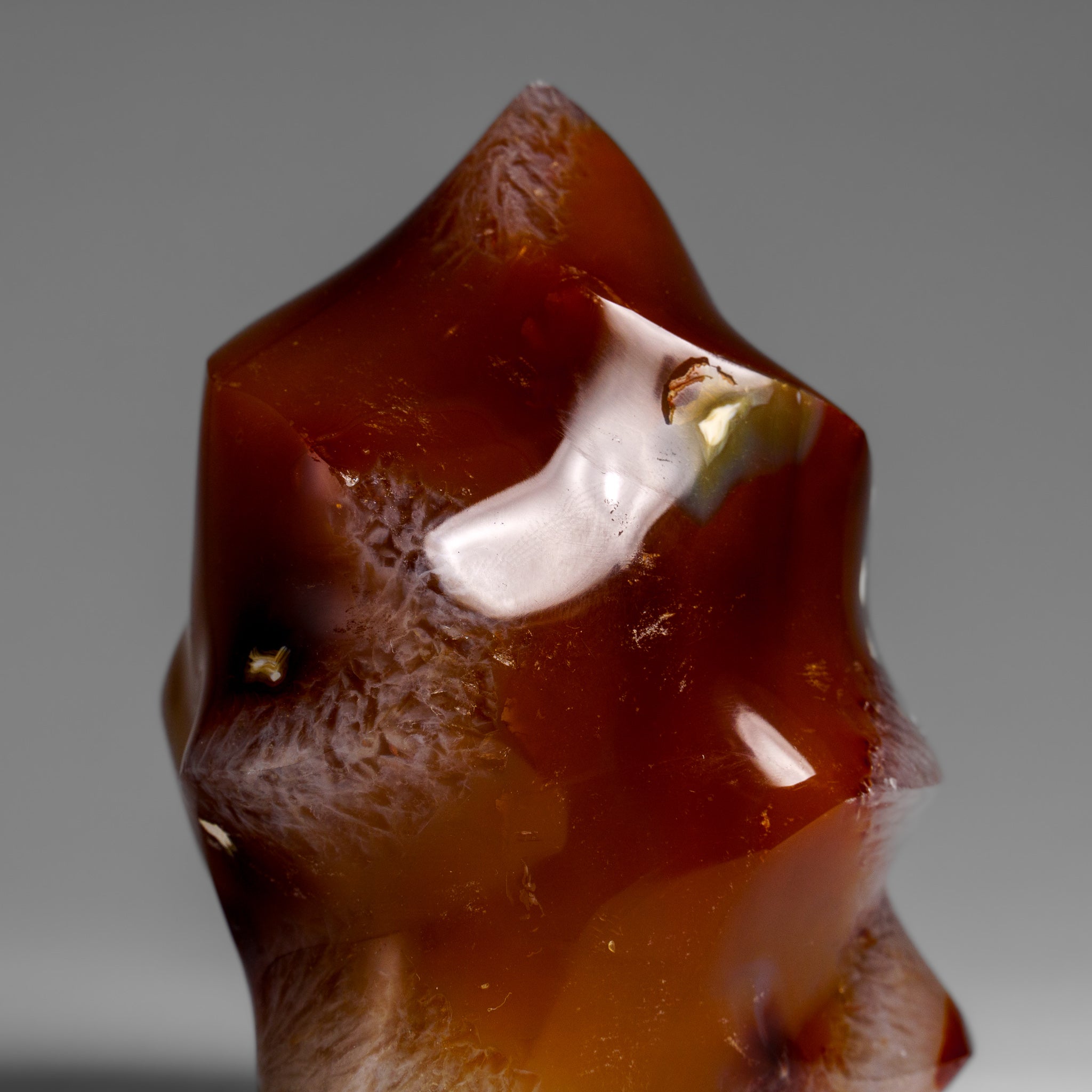 Polished Carnelian Agate Flame Freeform from Madagascar (1 lbs)