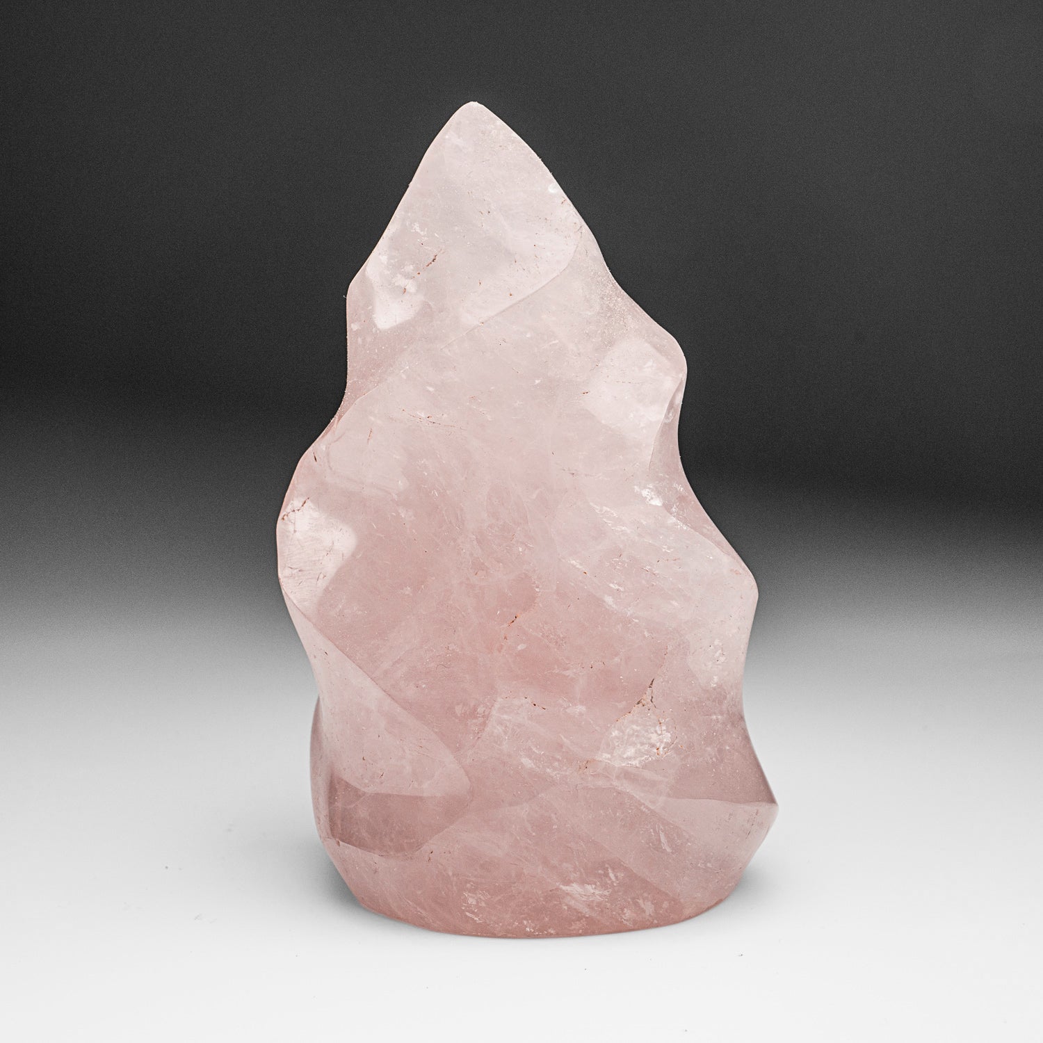 Polished Rose Quartz Flame Freeform From Brazil (1.5 lbs)