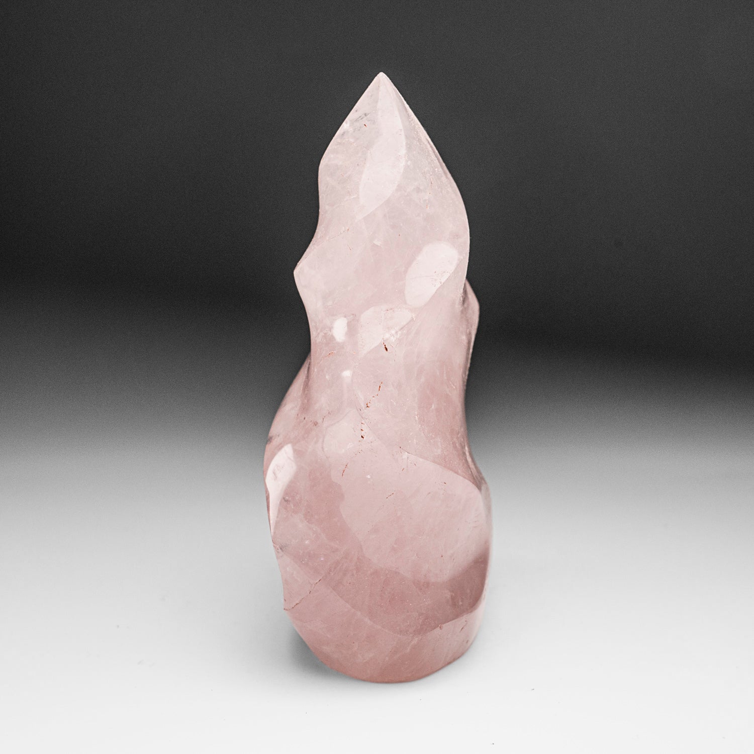 Polished Rose Quartz Flame Freeform From Brazil (1.5 lbs)