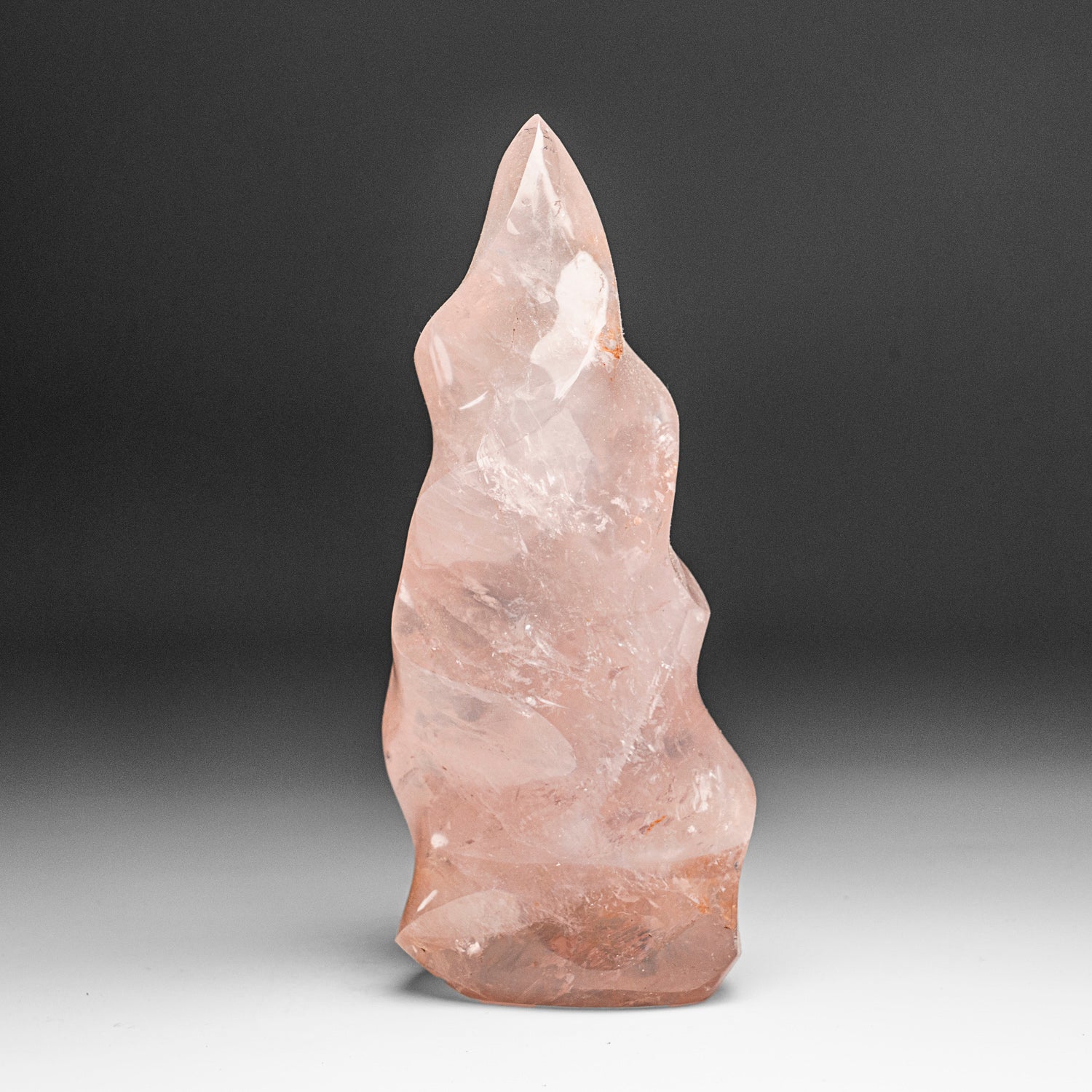 Polished Rose Quartz Flame Freeform From Brazil lbs)