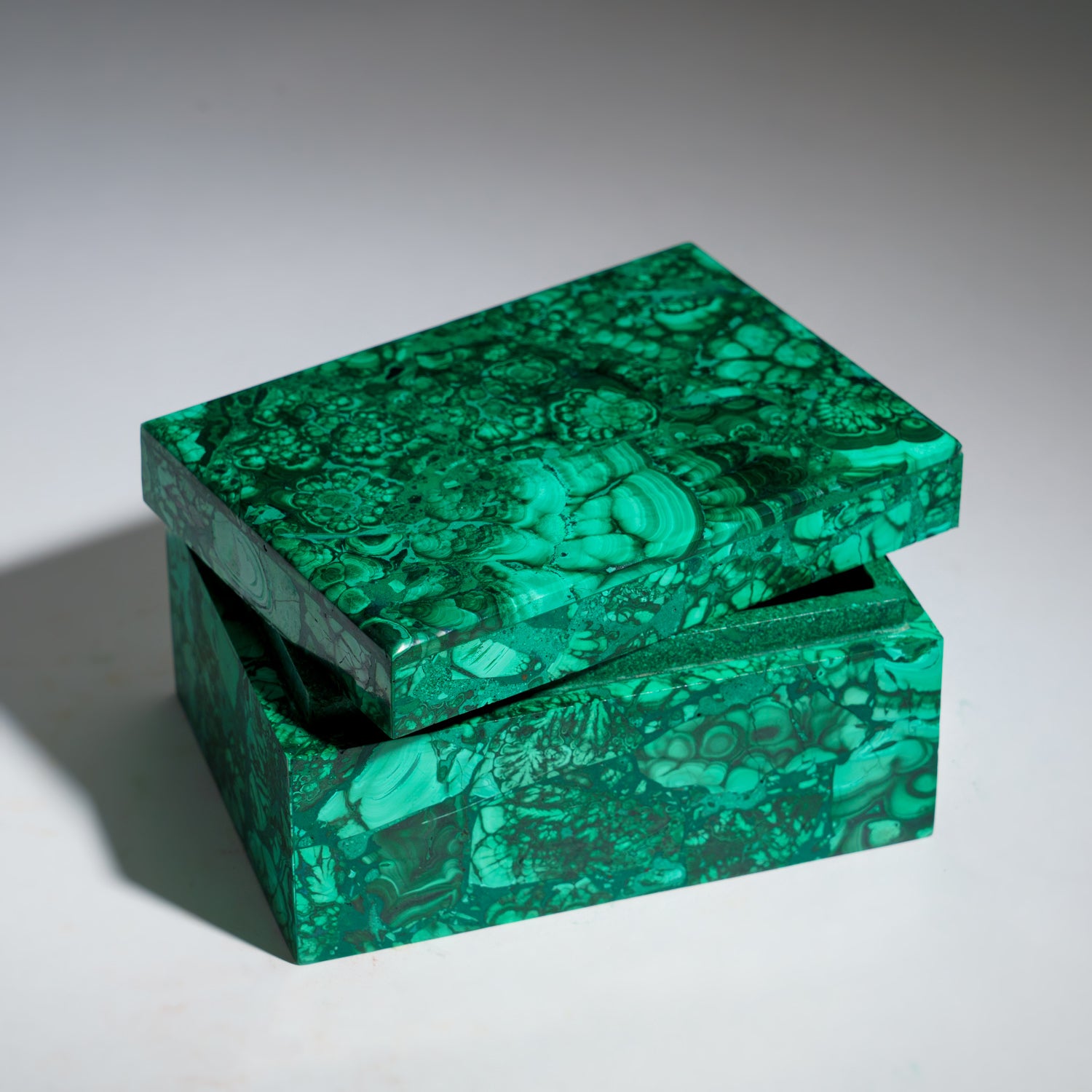 Genuine Malachite Jewelry Box (1.7 lbs)
