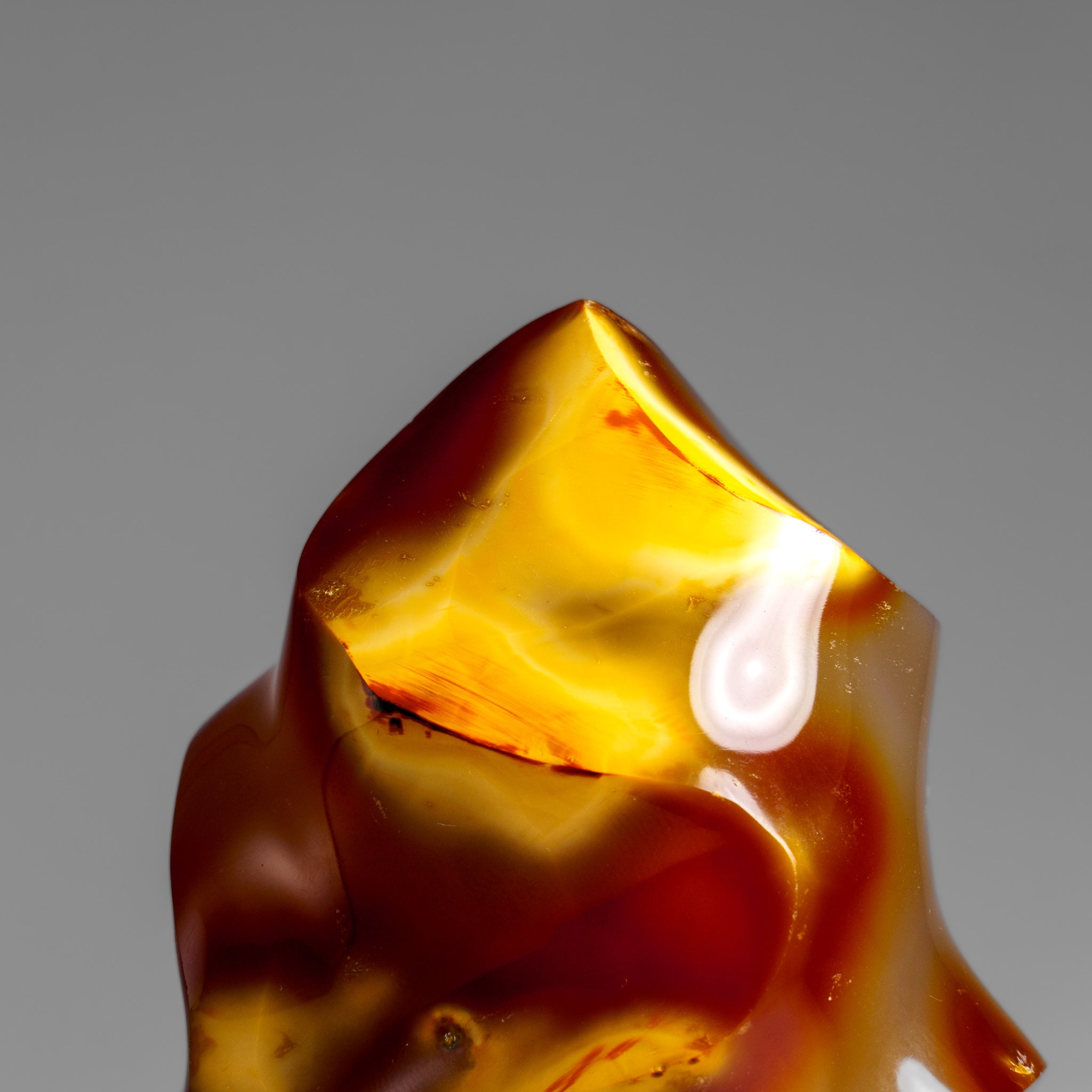 Genuine Polished Agate Flame Freeform from Madagascar (.9 lbs)