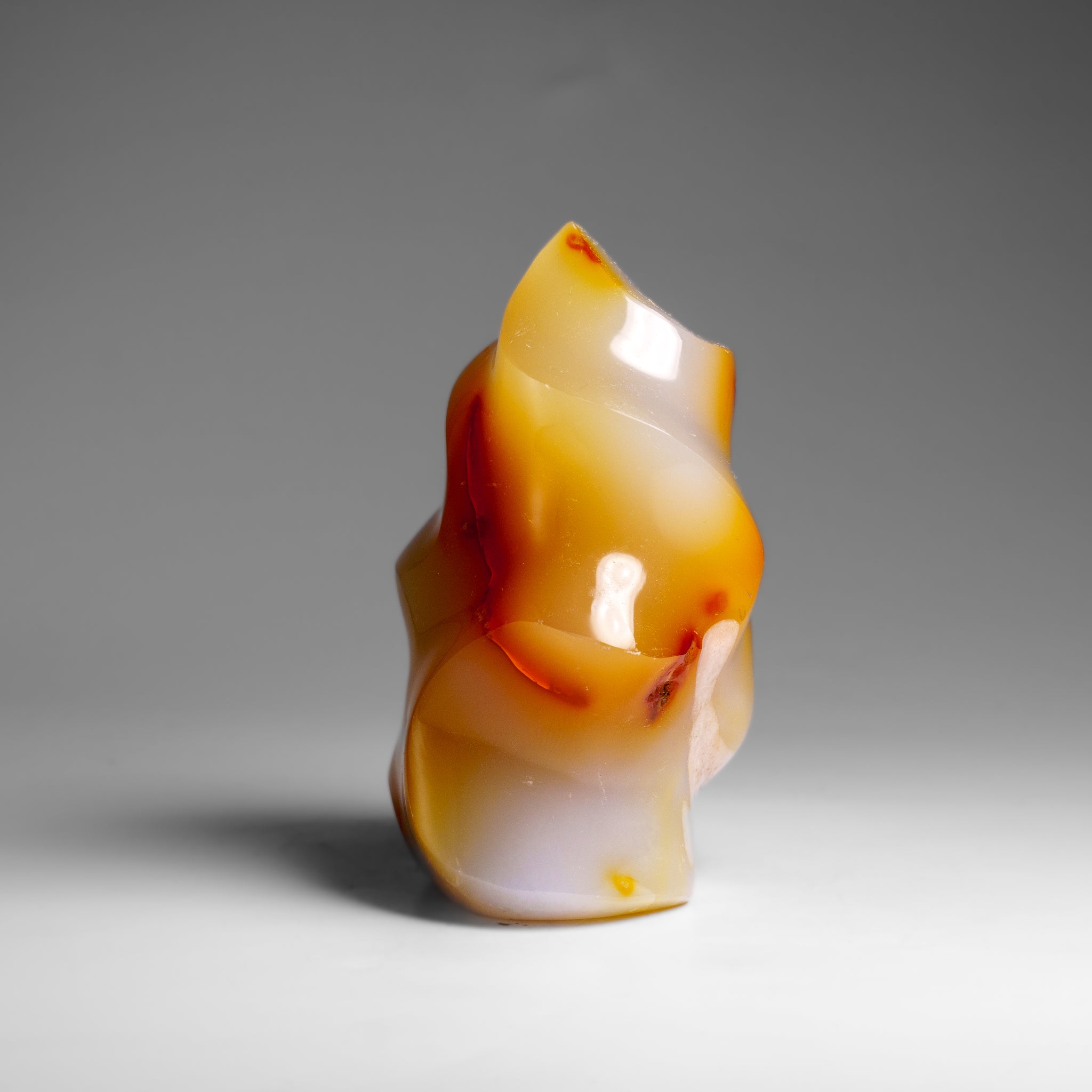 Genuine Polished Agate Flame Freeform from Madagascar (1 lb)