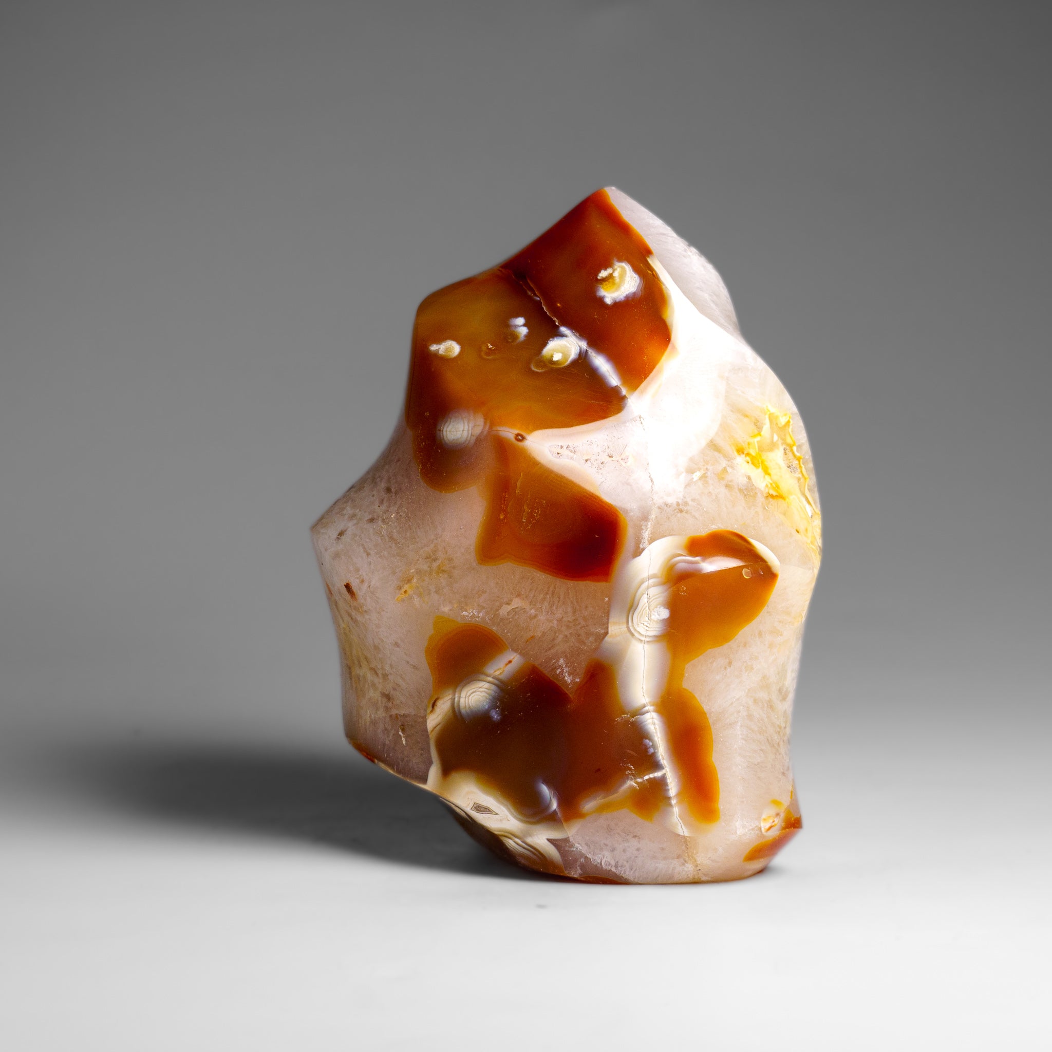 Genuine Polished Agate Flame Freeform from Madagascar (1.3 lbs)