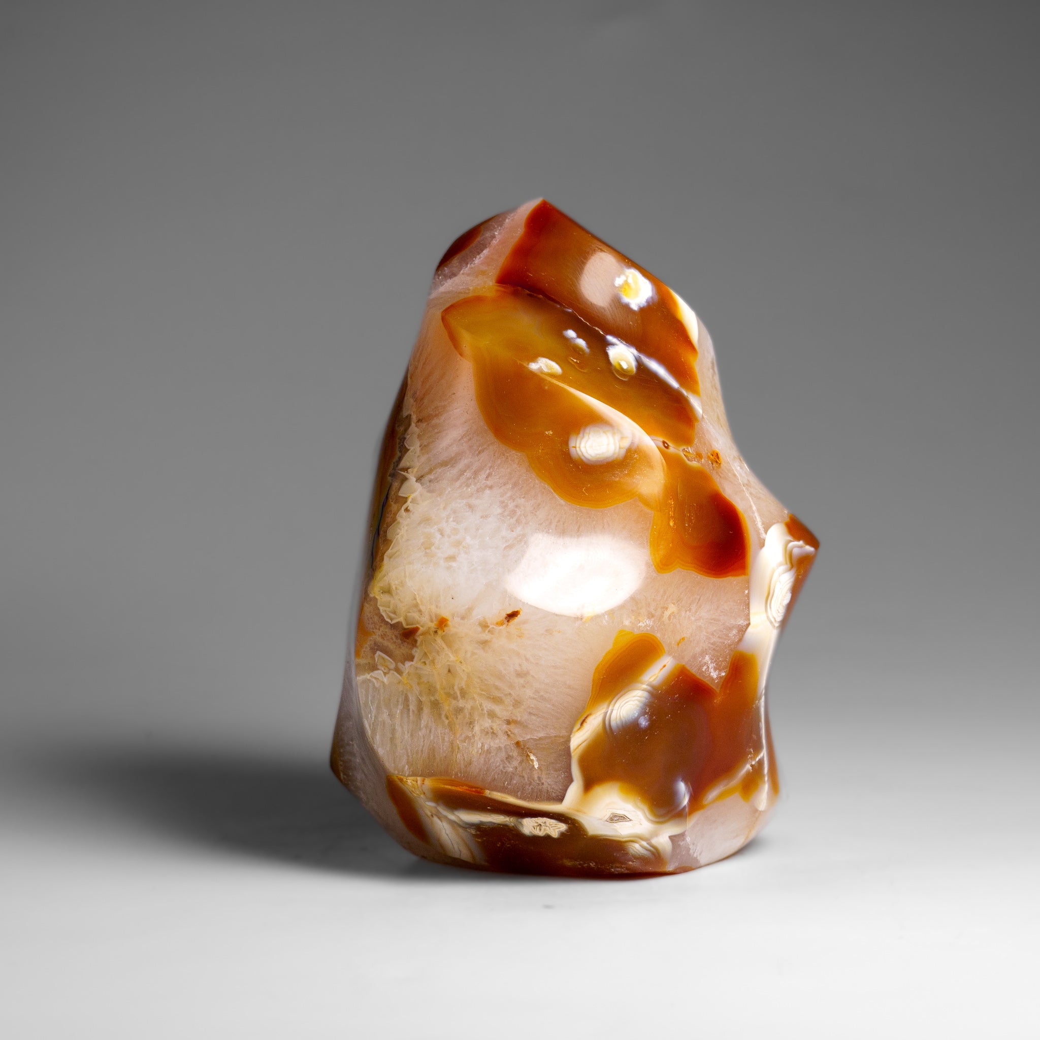 Genuine Polished Agate Flame Freeform from Madagascar (1.3 lbs)