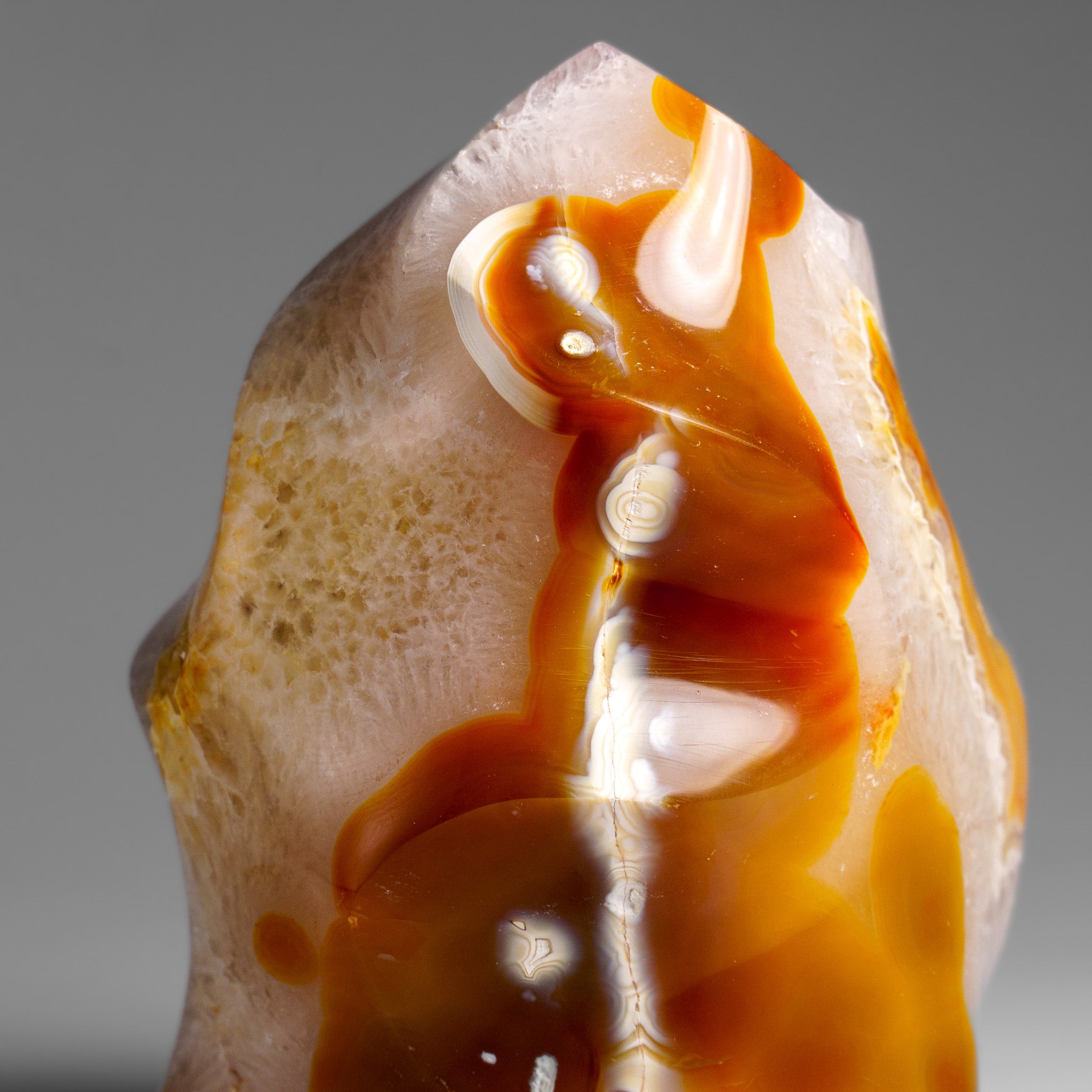 Genuine Polished Agate Flame Freeform from Madagascar (1.3 lbs)