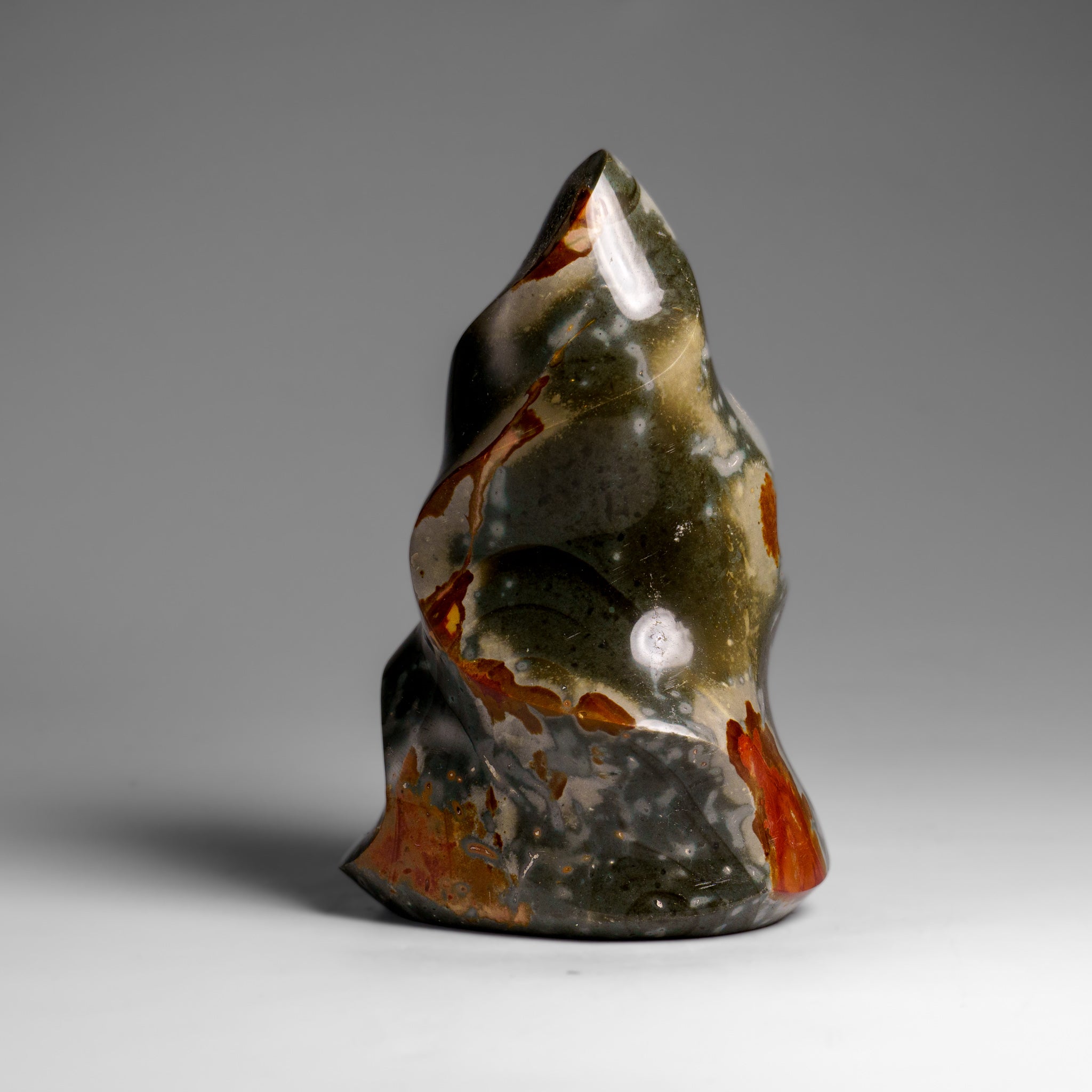 Genuine Polished Polychrome Jasper Flame Freeform (.8 lbs)