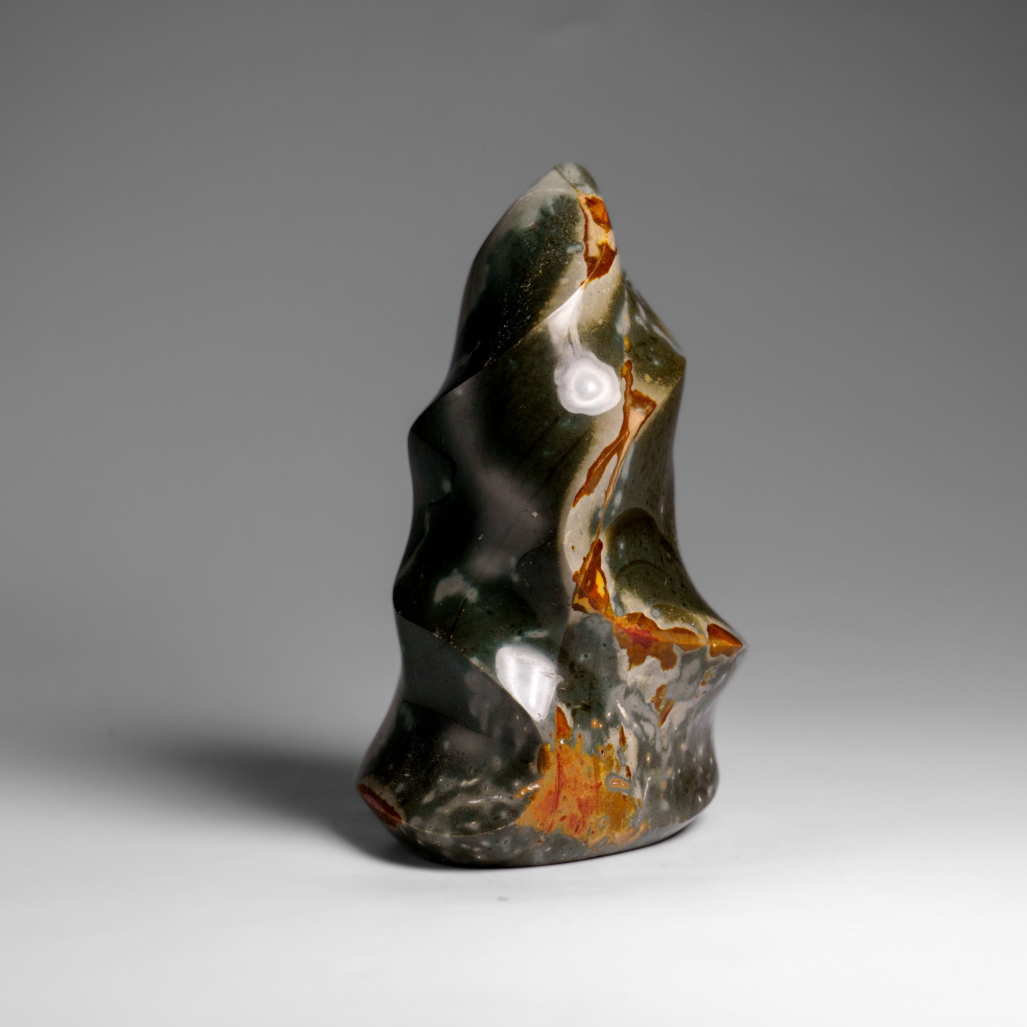 Genuine Polished Polychrome Jasper Flame Freeform (.8 lbs)