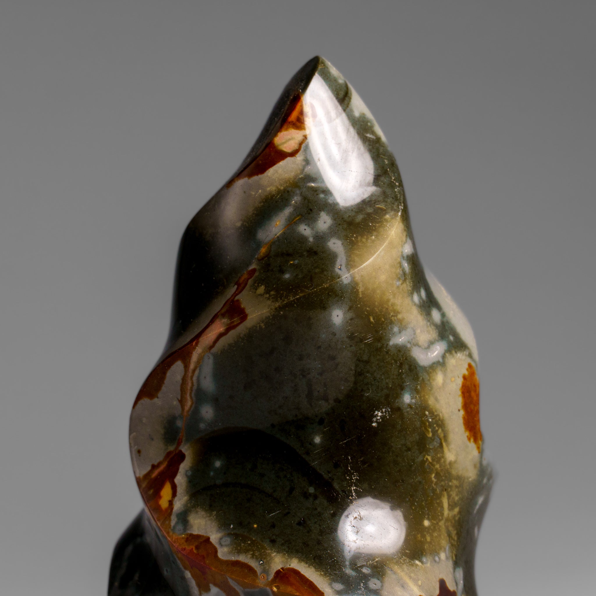 Genuine Polished Polychrome Jasper Flame Freeform (.8 lbs)