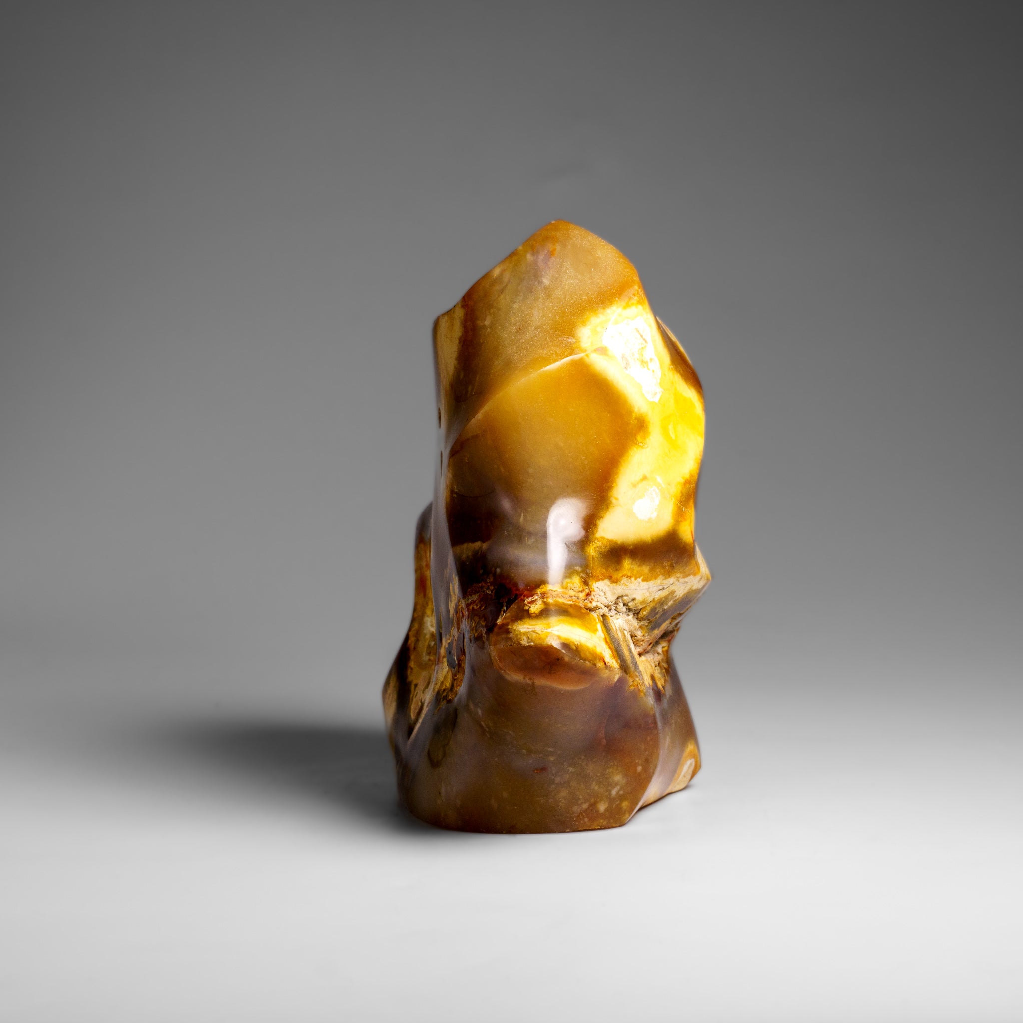 Genuine Polished Agate Flame Freeform from Madagascar (2.1 lbs)