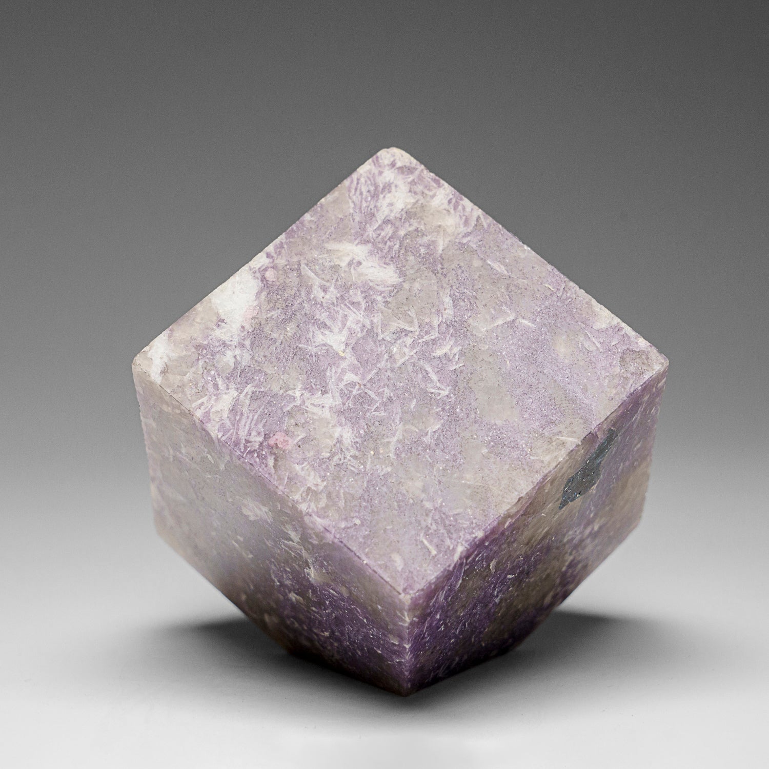 Genuine Polished Lepidolite Cube (1.2 lbs)