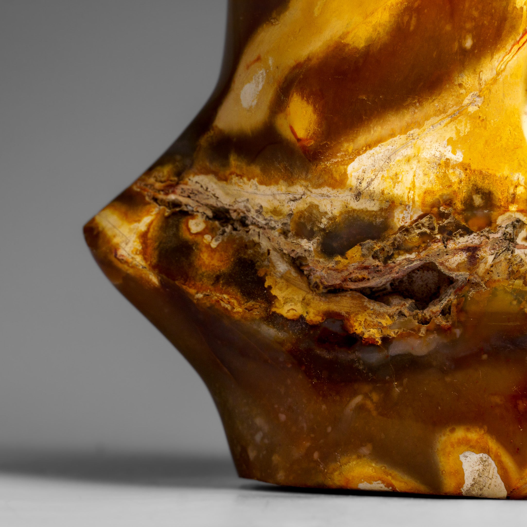 Genuine Polished Agate Flame Freeform from Madagascar (2.1 lbs)