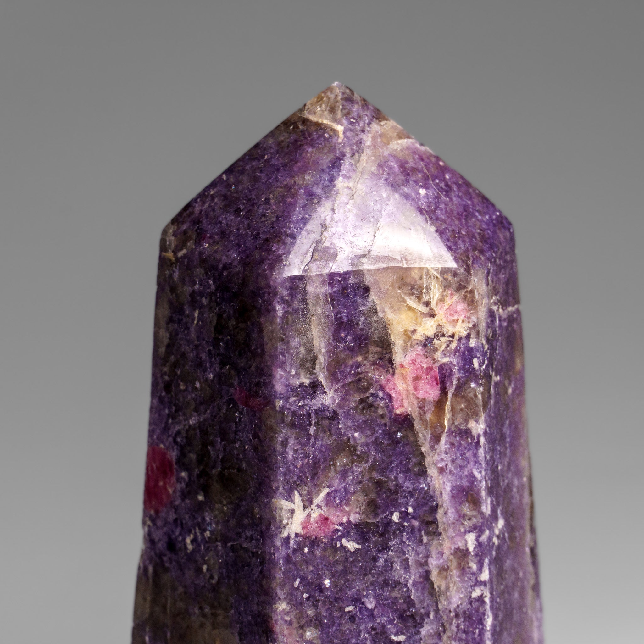 Genuine Polished Lepidolite Point from Madagascar (1 lbs)