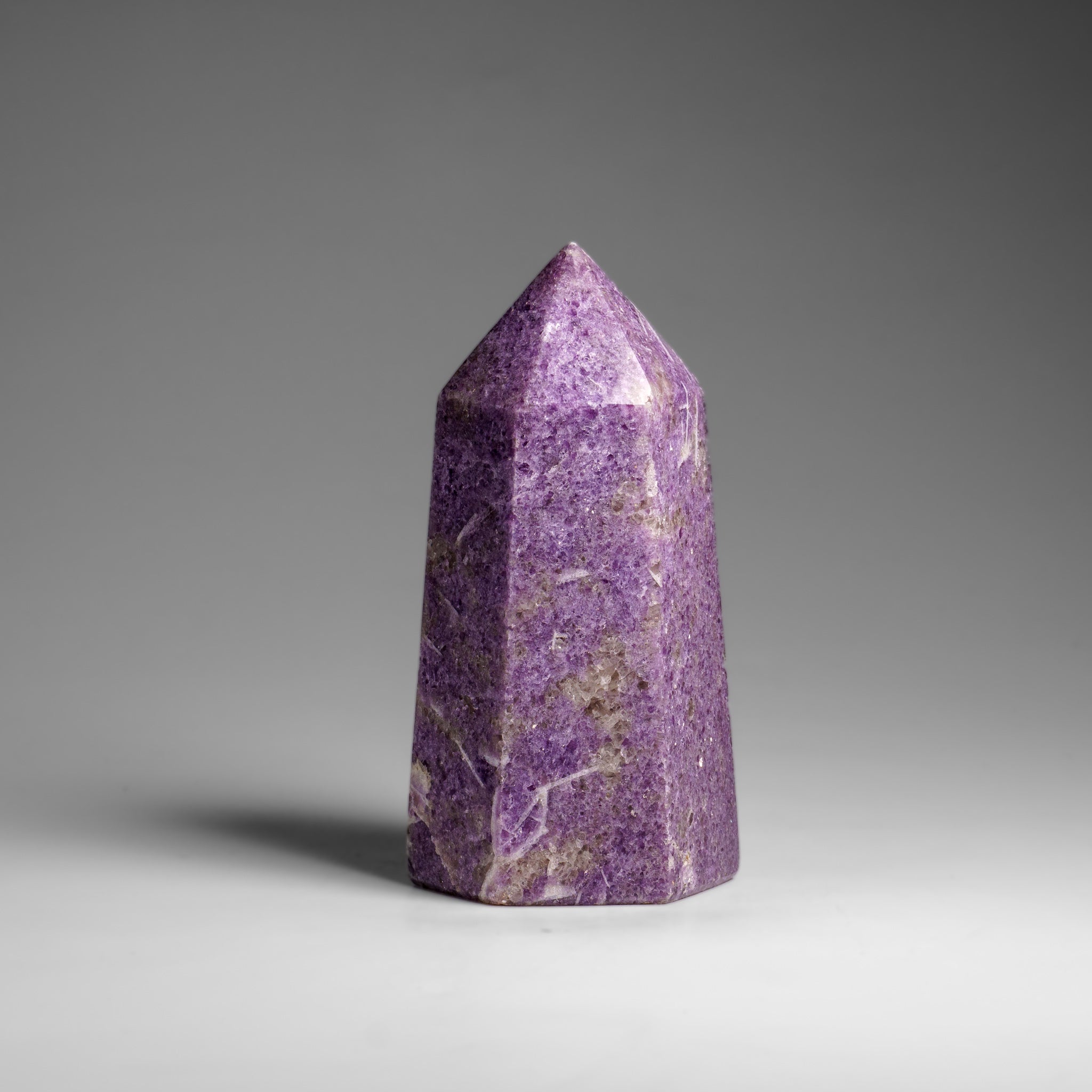 Genuine Polished Lepidolite Point from Madagascar (1 lbs)