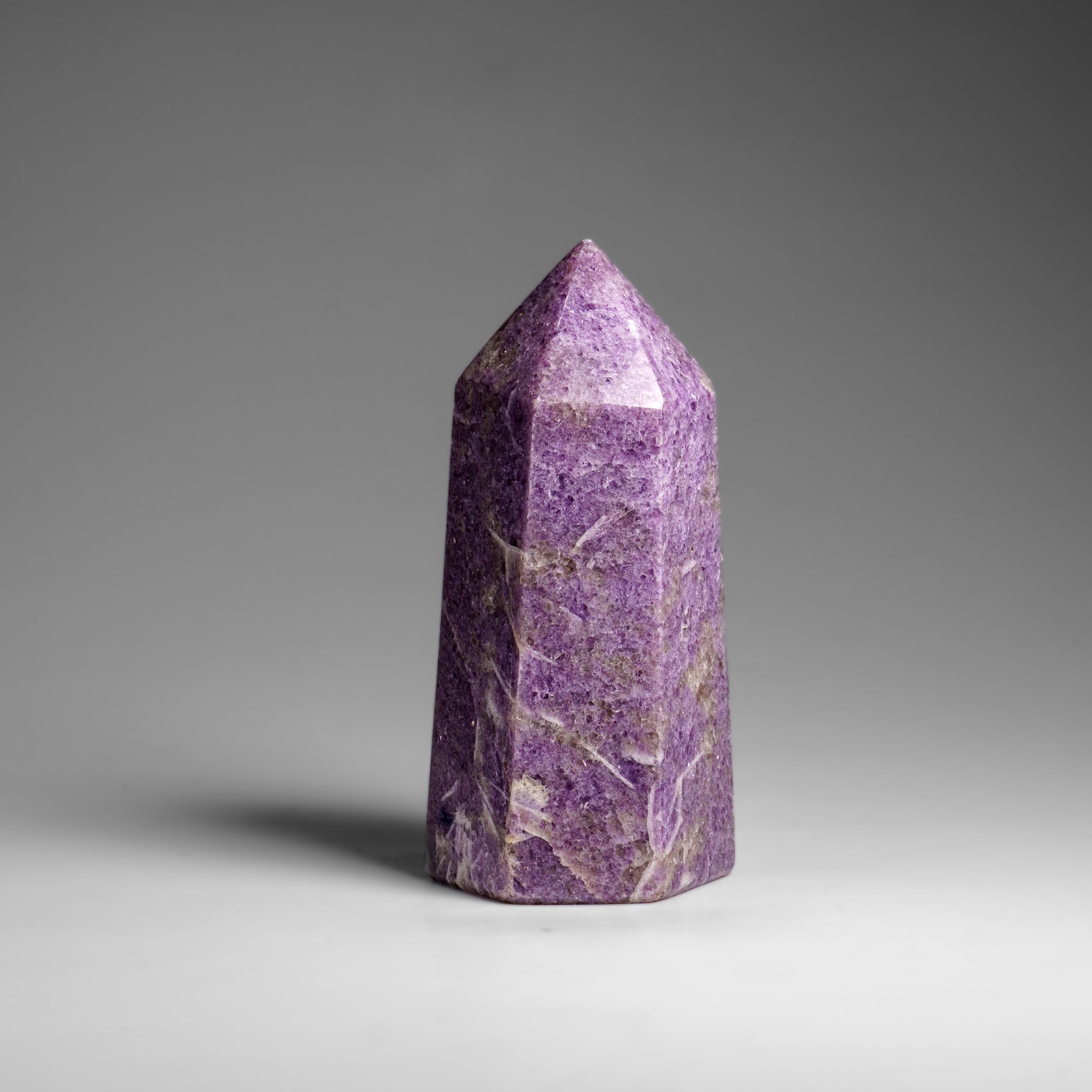 Genuine Polished Lepidolite Point from Madagascar (1 lbs)