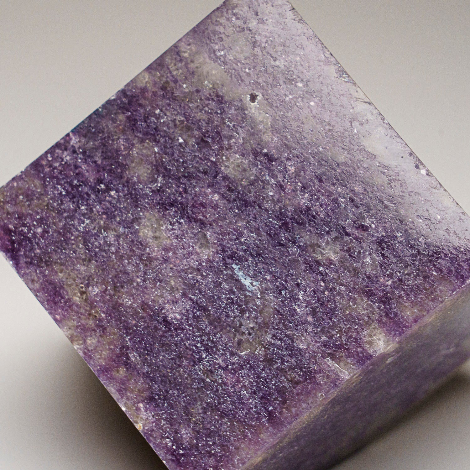 Genuine Polished Lepidolite Cube (1 lbs)