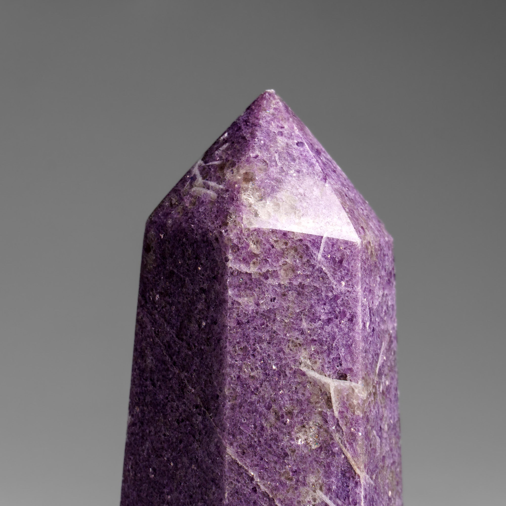 Genuine Polished Lepidolite Point from Madagascar (1 lbs)