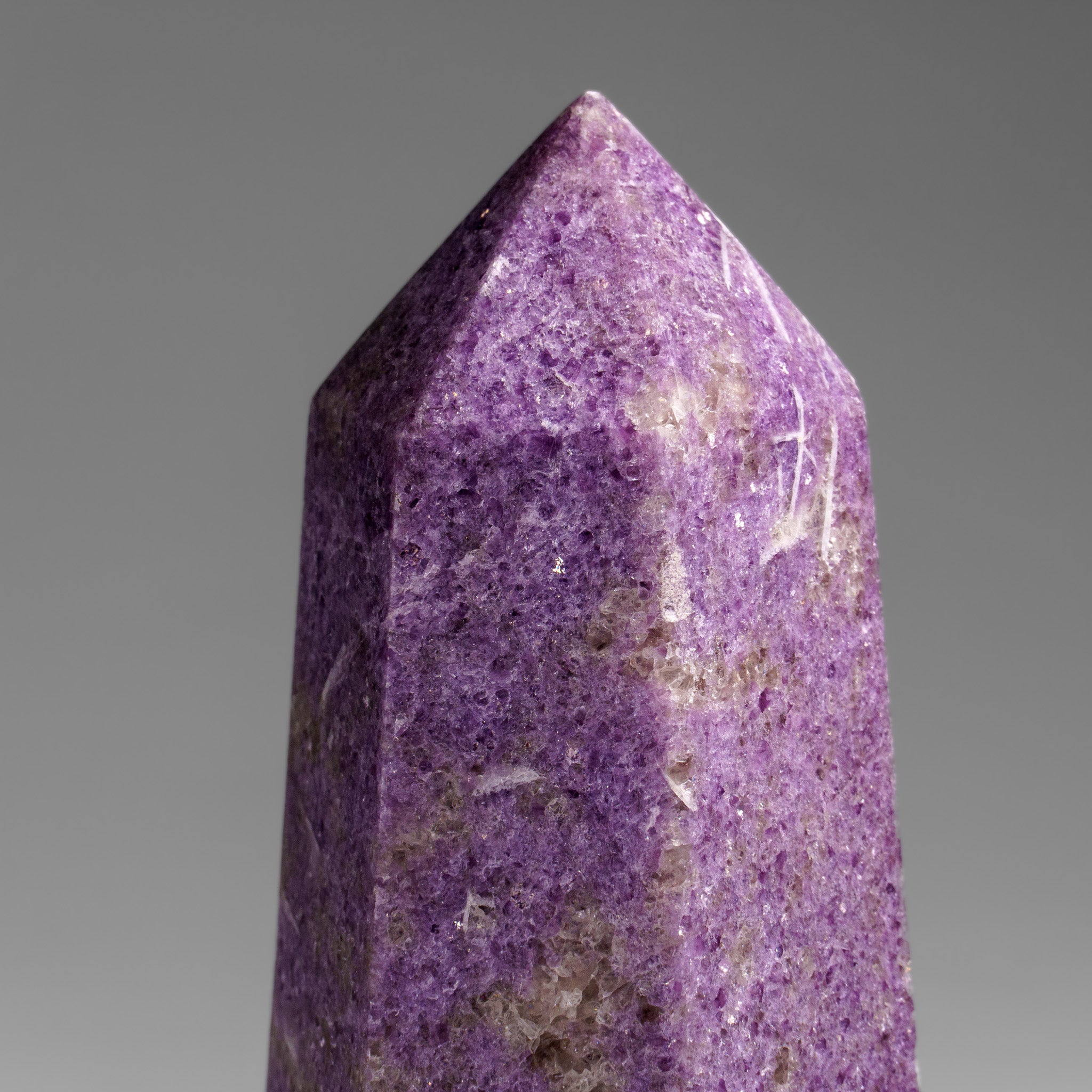 Genuine Polished Lepidolite Point from Madagascar (1 lbs)