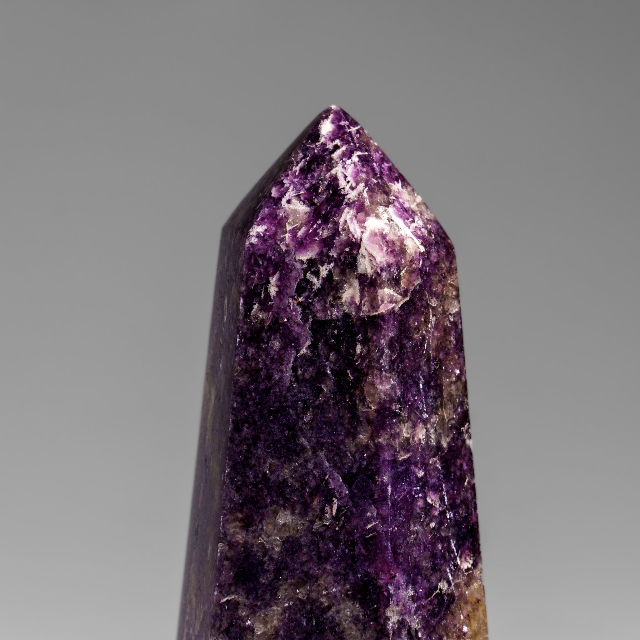 Genuine Polished Lepidolite Point from Madagascar (.9 lbs)