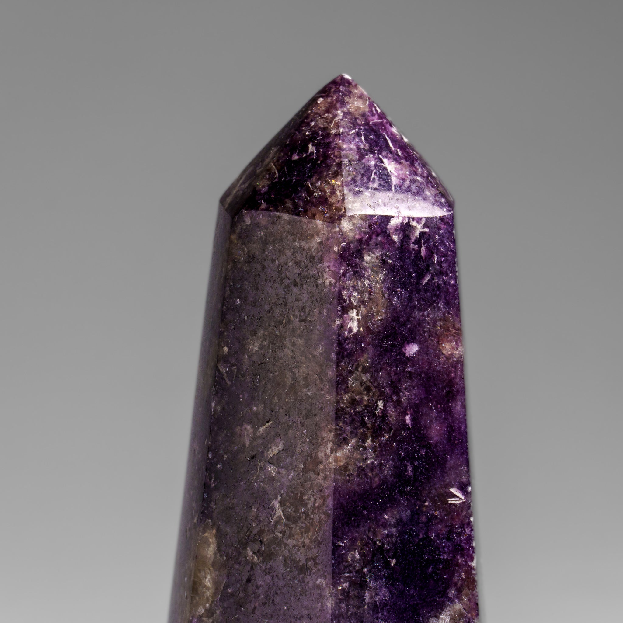 Genuine Polished Lepidolite Point from Madagascar (.9 lbs)