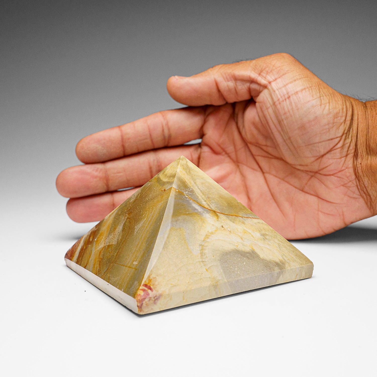 Polished Polychrome Pyramid from Madagascar (1.1 lbs)