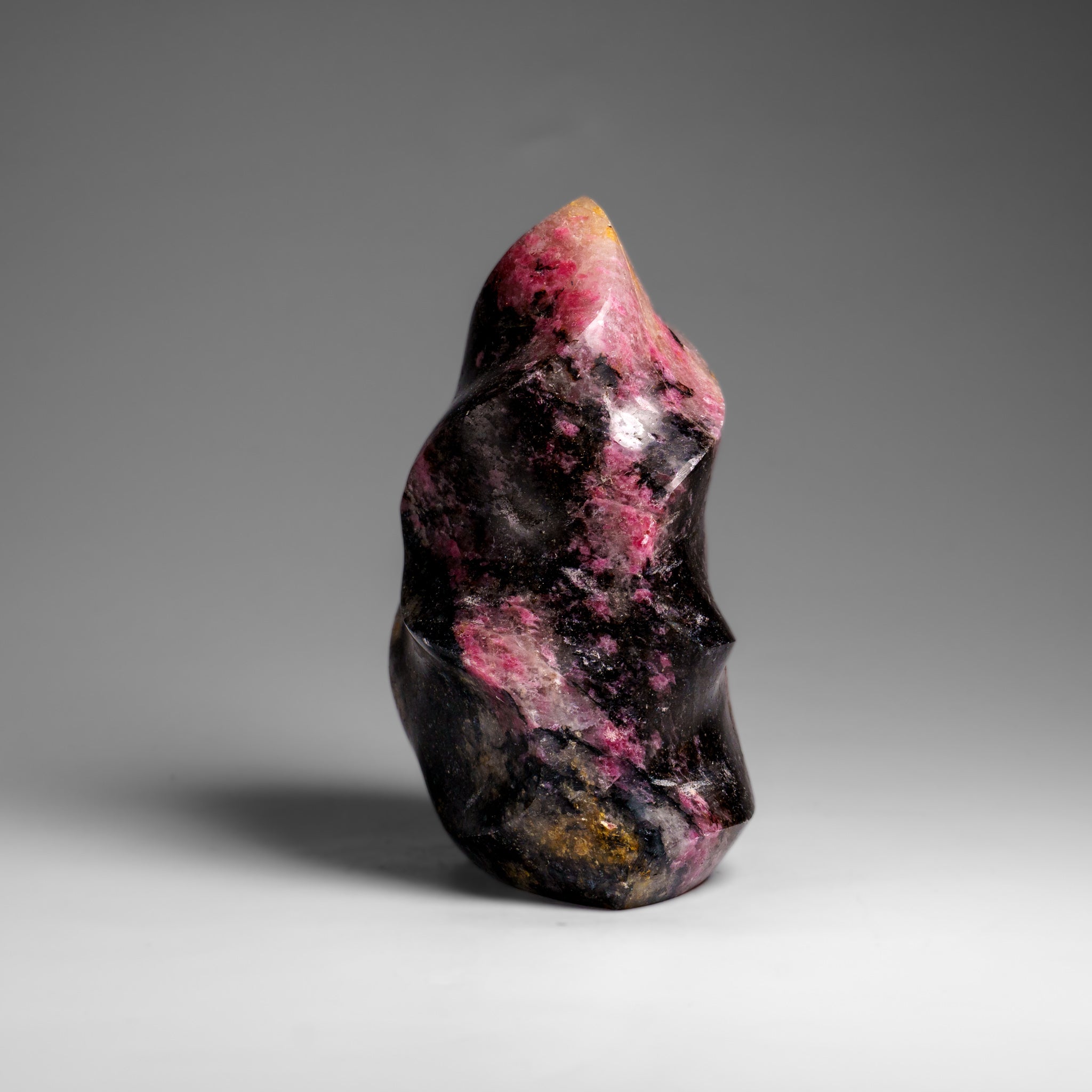 Polished Imperial Rhodonite Flame Freeform from Madagascar (1.7 lbs)