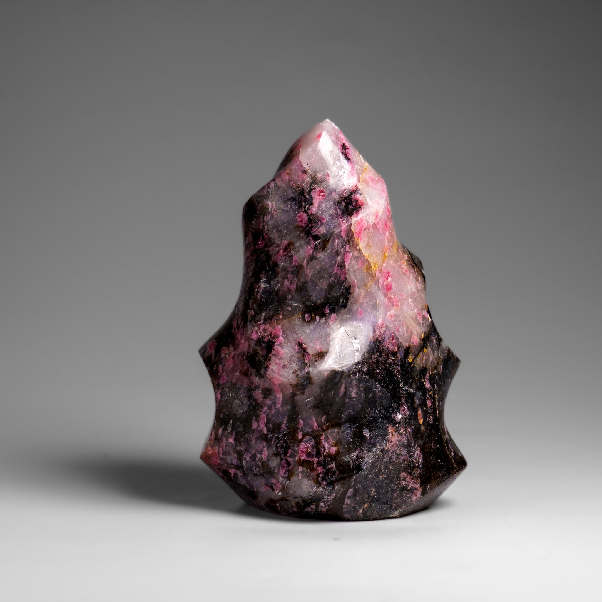 Polished Imperial Rhodonite Flame Freeform from Madagascar (1.7 lbs)