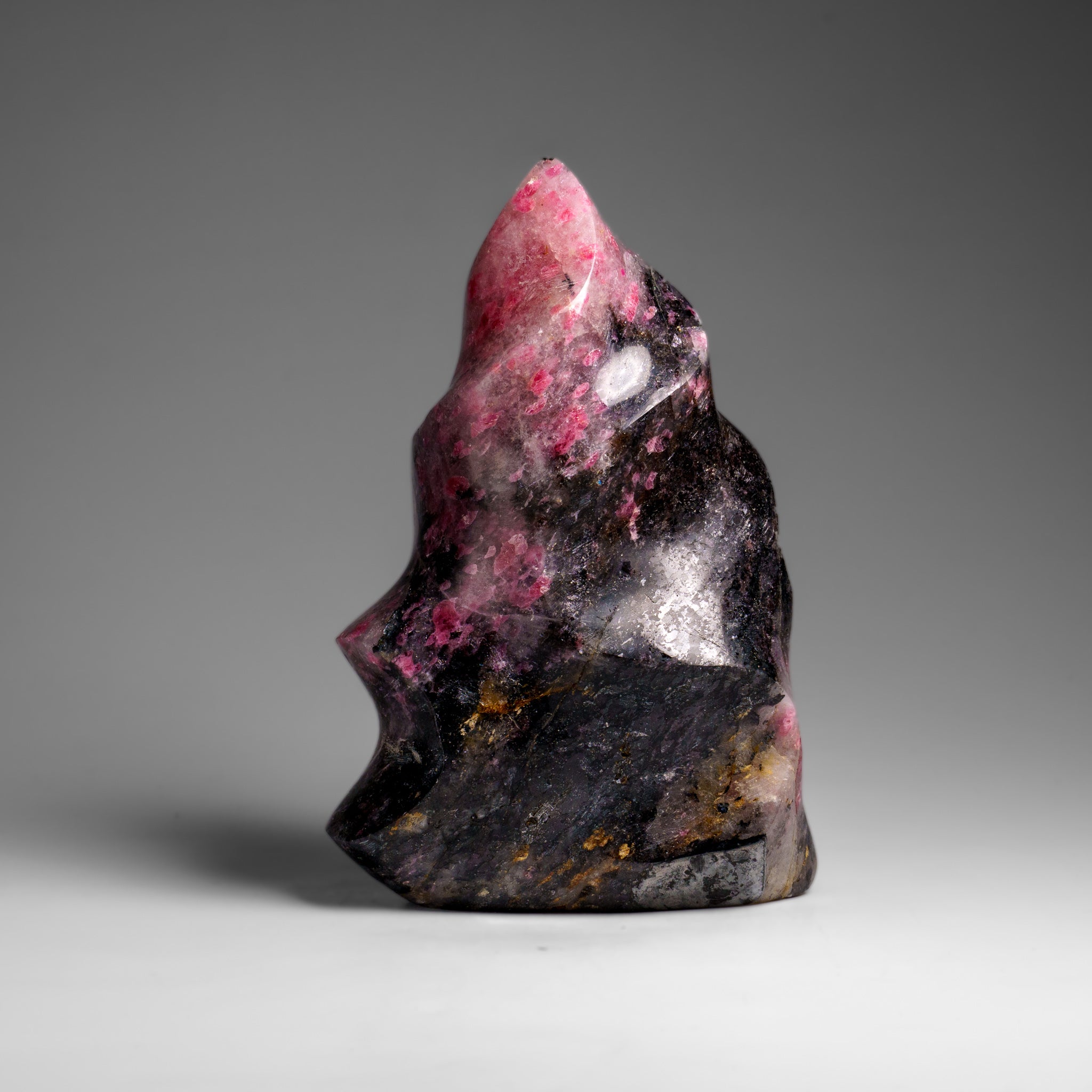 Polished Imperial Rhodonite Flame Freeform from Madagascar (2 lbs)