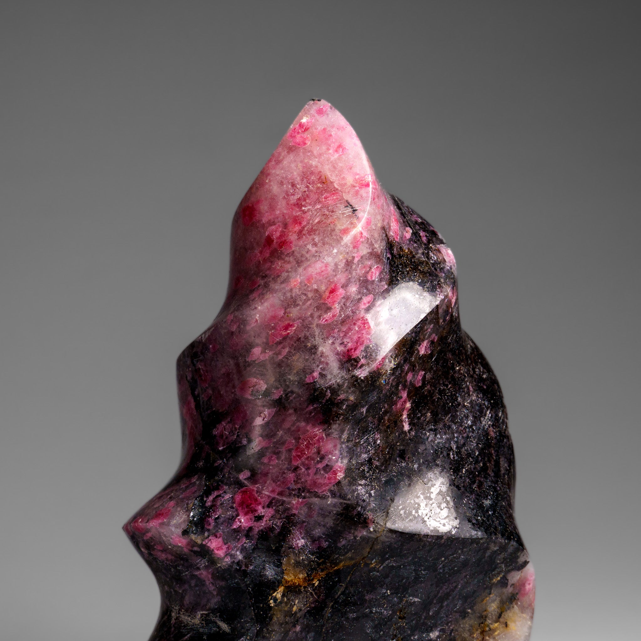 Polished Imperial Rhodonite Flame Freeform from Madagascar (2 lbs)