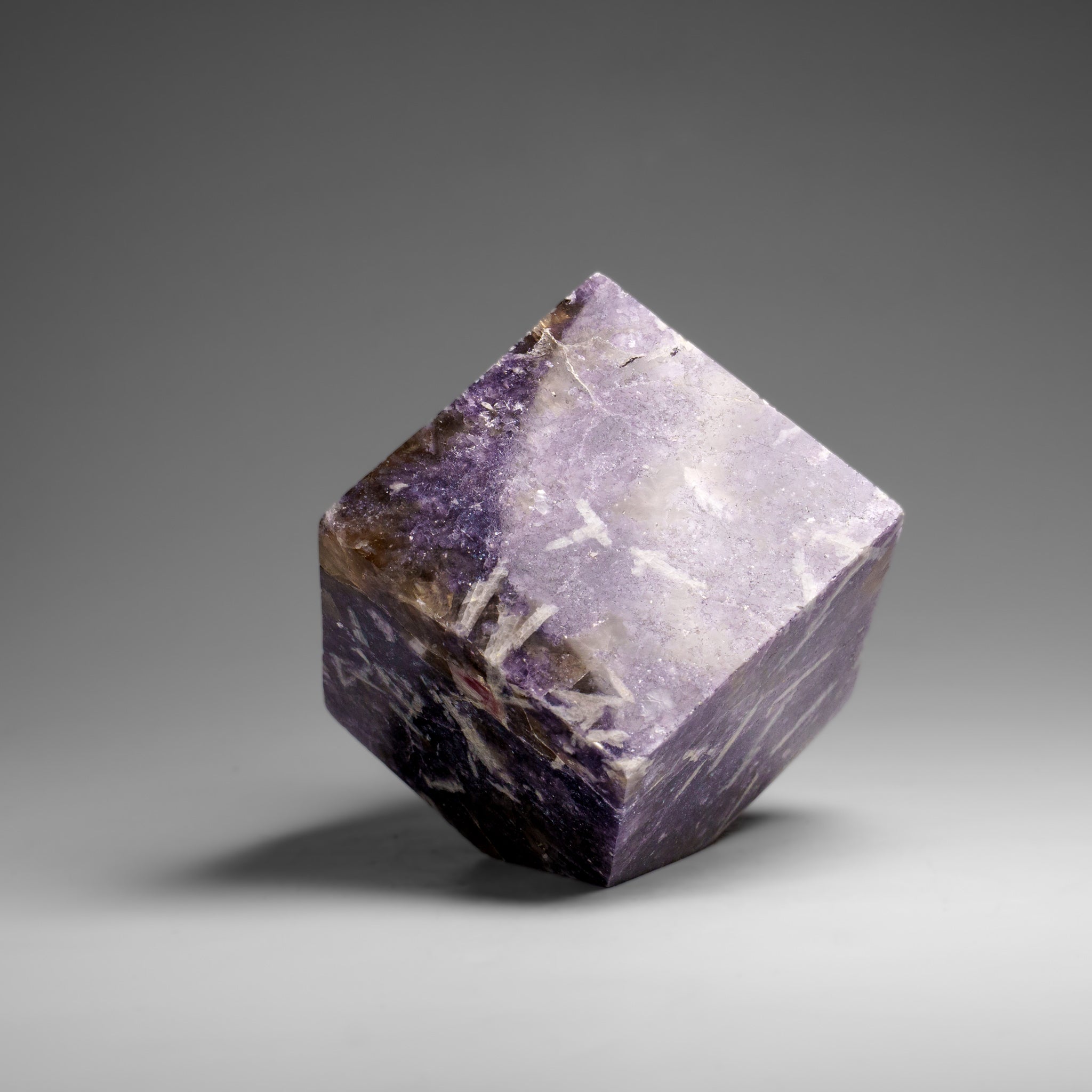 Genuine Polished Lepidolite Cube (1.6 lbs)