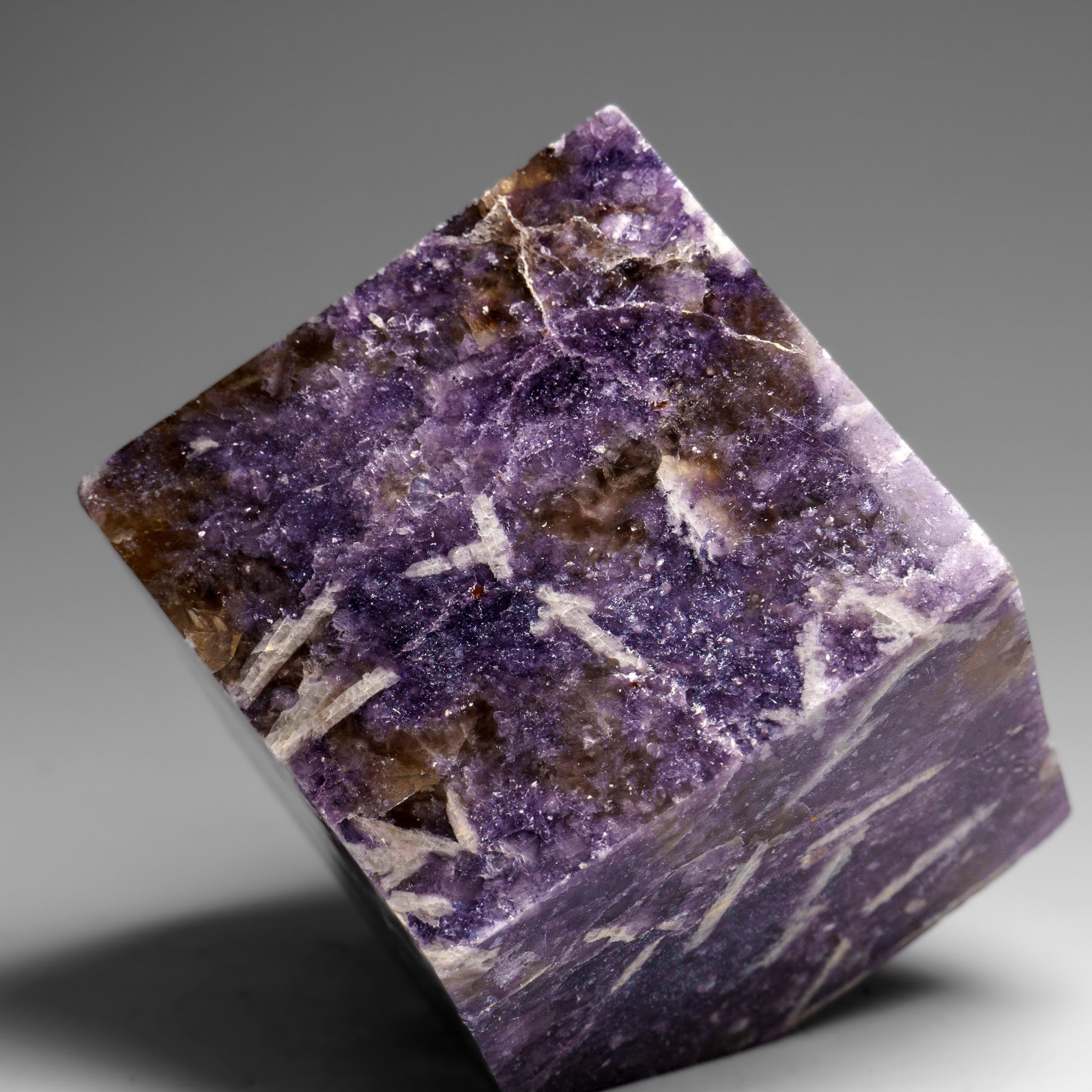 Genuine Polished Lepidolite Cube (1.6 lbs)
