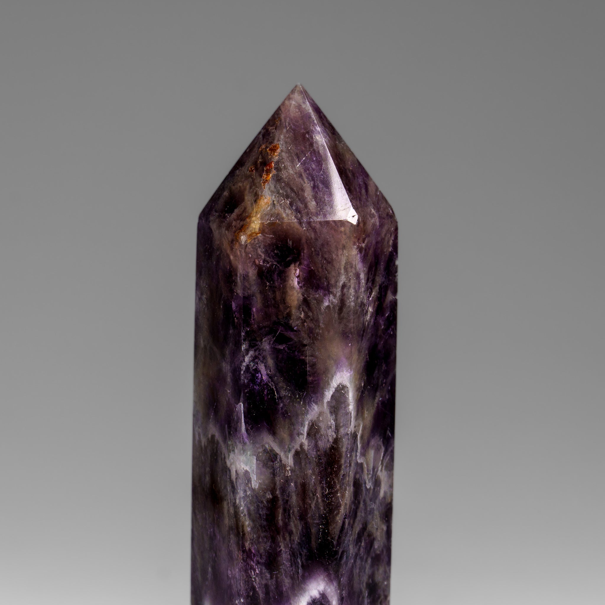 Polished Chevron Amethyst Point from Brazil (91.8 grams)