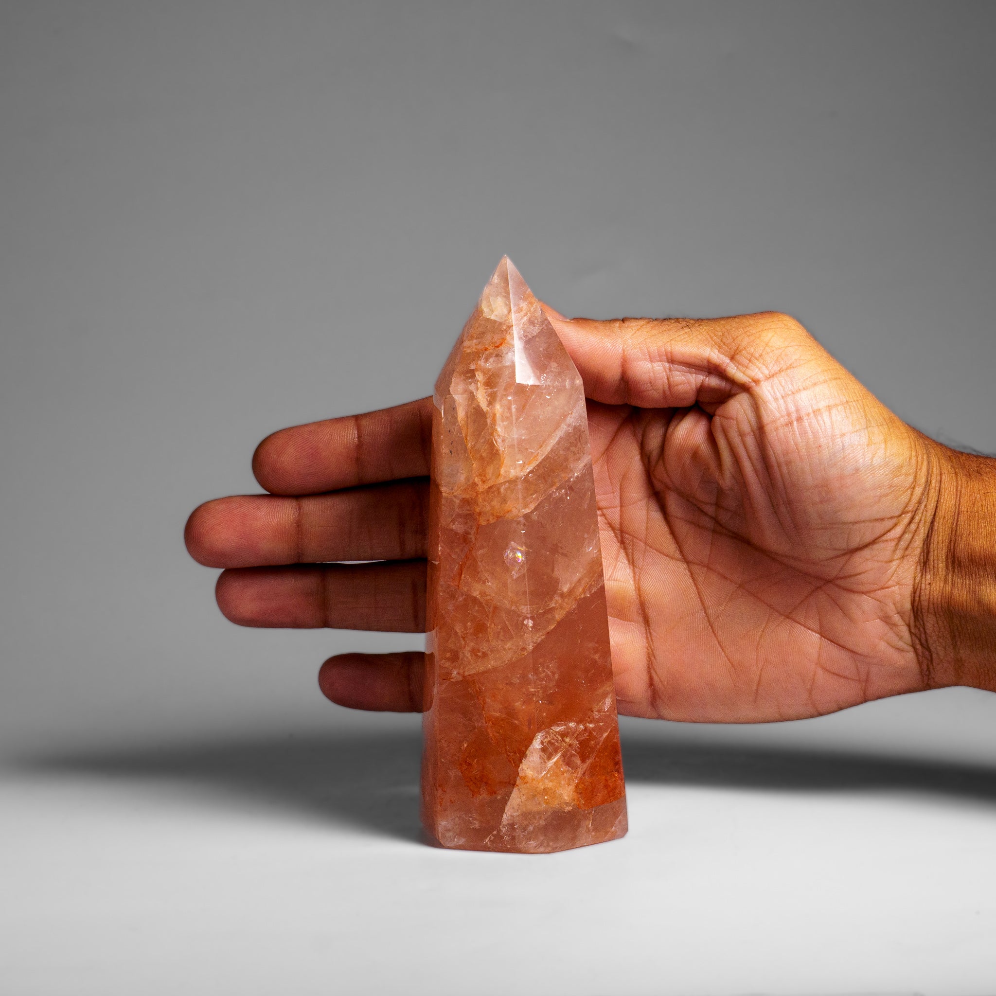 Genuine Polished Strawberry Quartz Point (1 lbs)