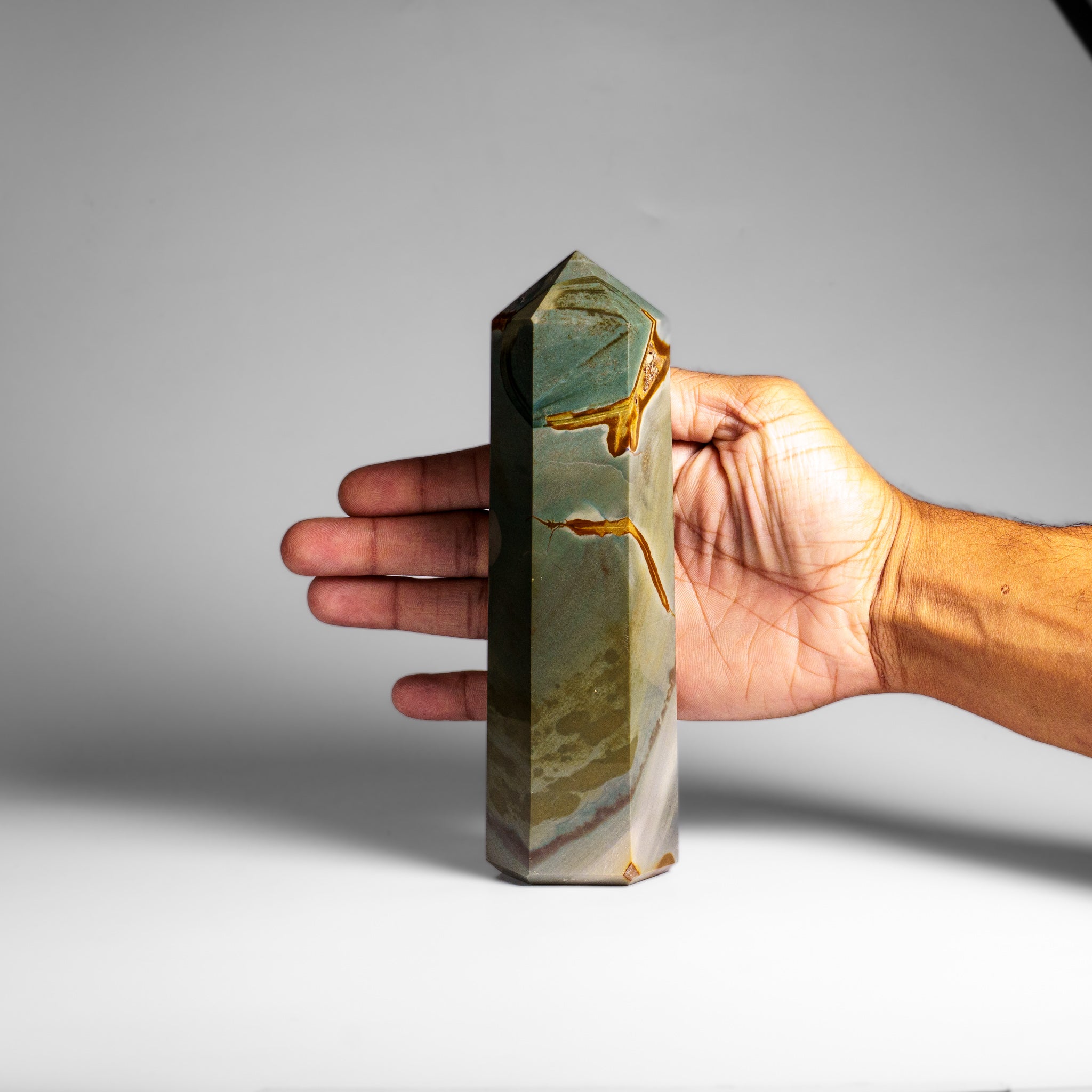 Polished Polychrome Point from Madagascar (1.7 lbs)