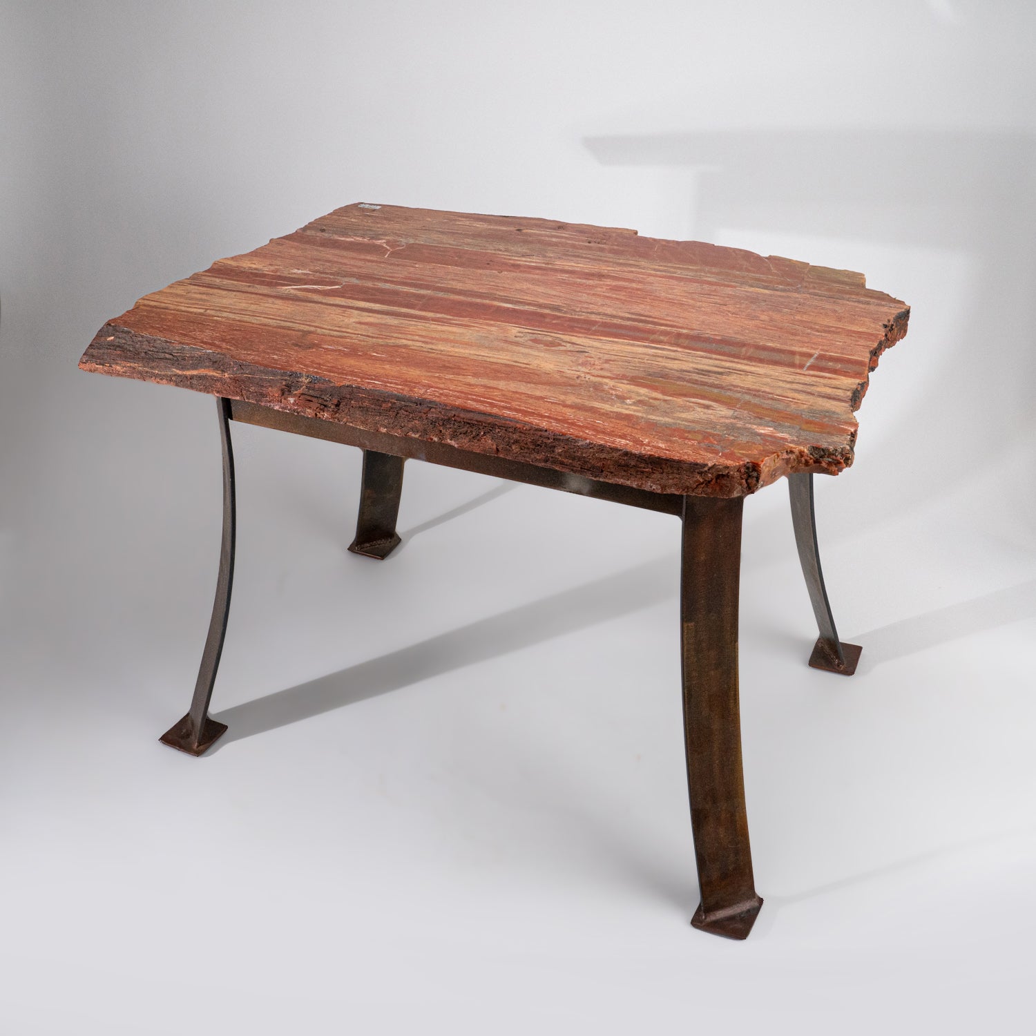Genuine Polished Petrified Wood Table (55.5 lbs)