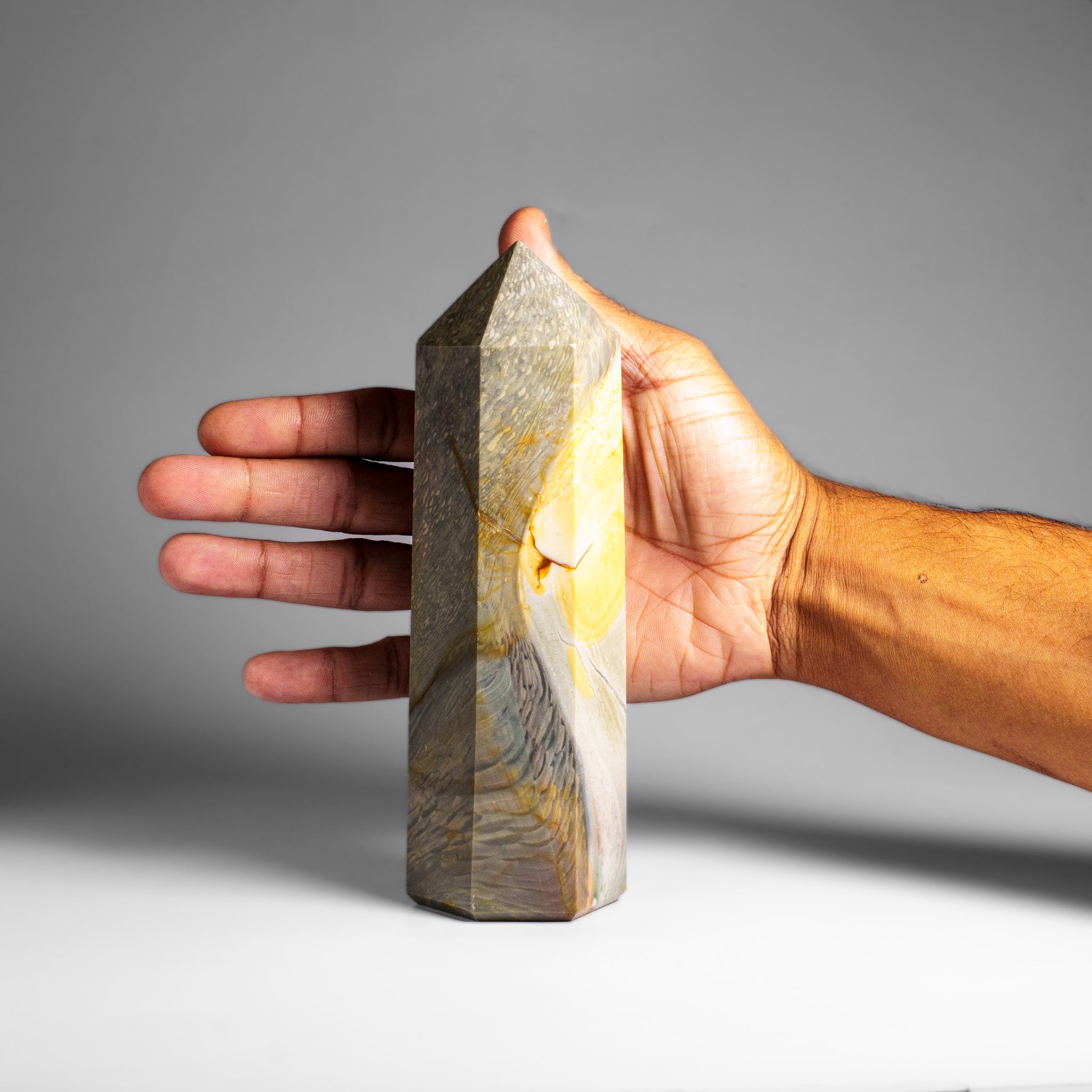 Polished Polychrome Point from Madagascar (1.9 lbs)