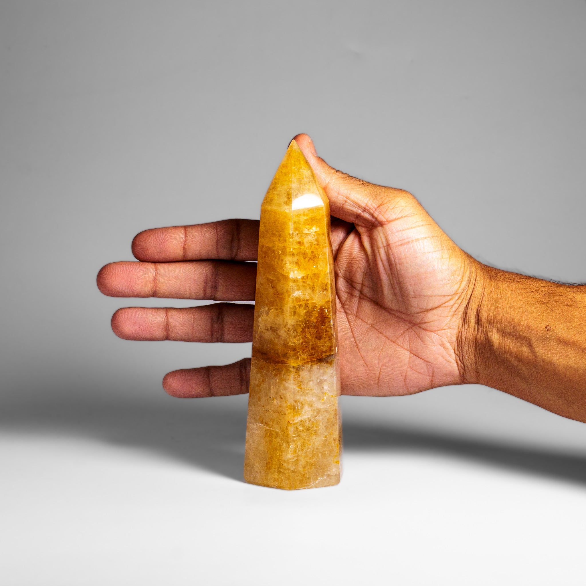 Genuine Polished Lemon Quartz Point (1.2 lbs)