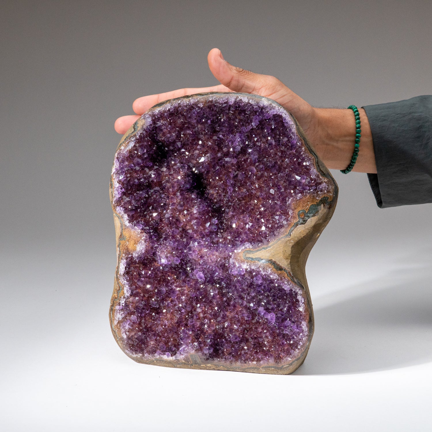 Genuine Amethyst Cluster Geode from Uruguay (12.5 lbs)