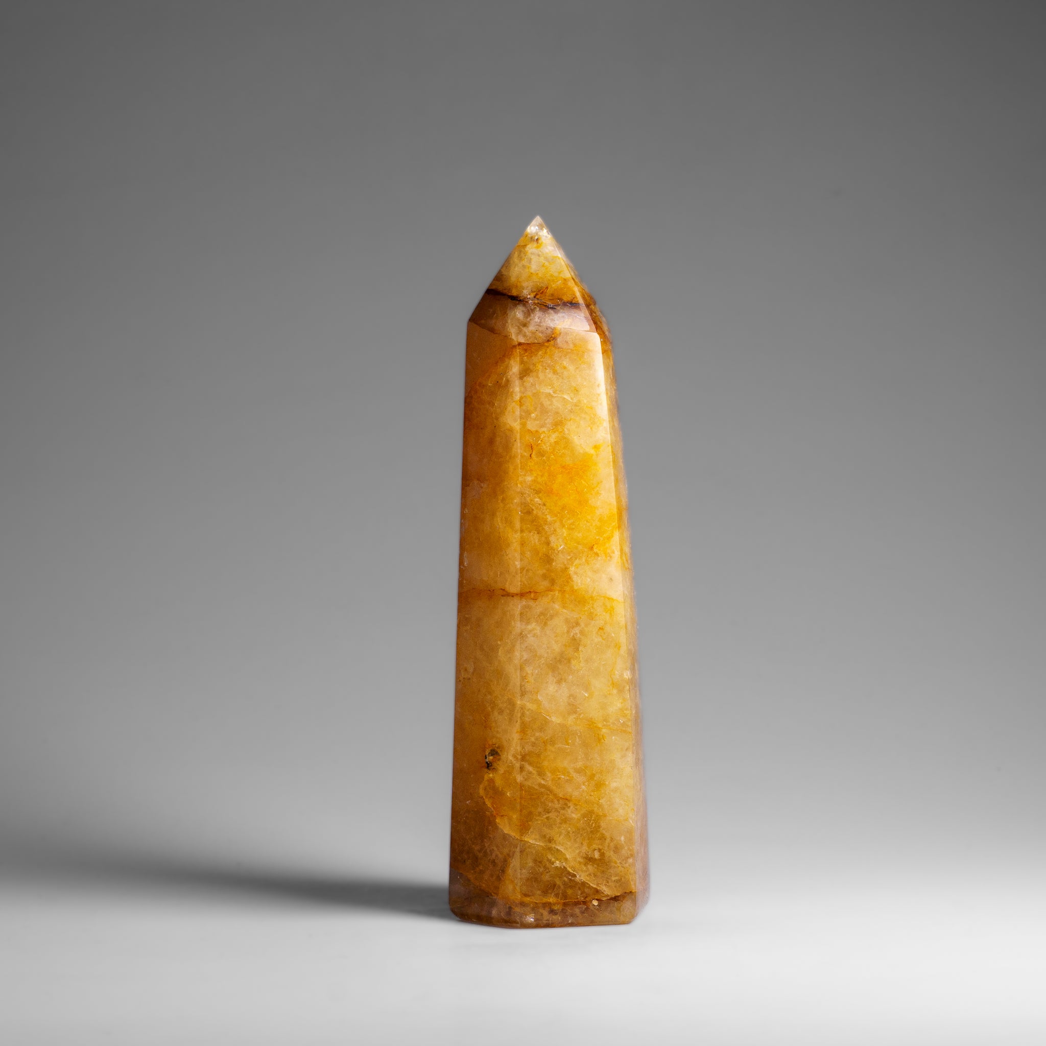 Genuine Polished Lemon Quartz Point (1.2 lbs)