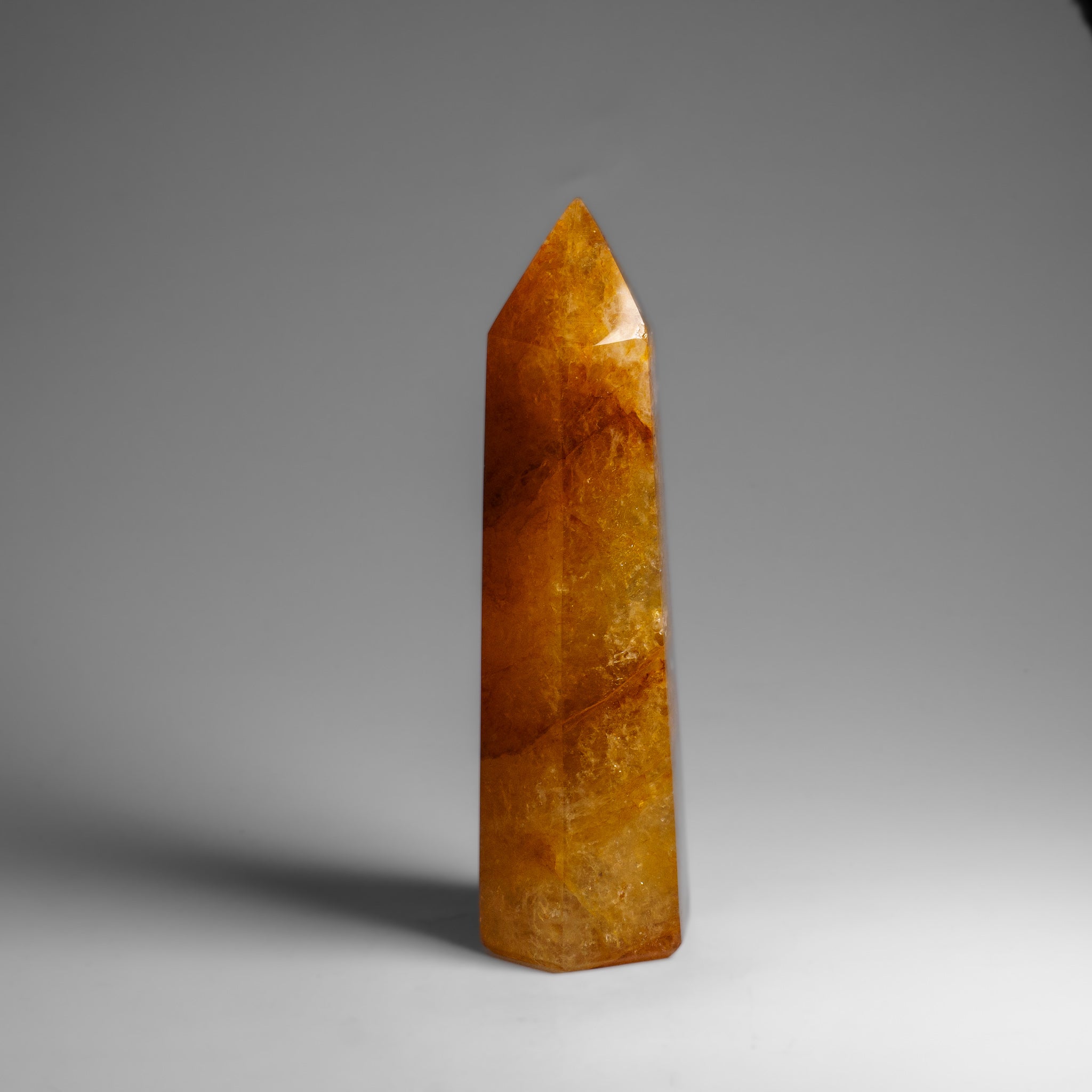 Genuine Polished Lemon Quartz Point (1.3 lbs)