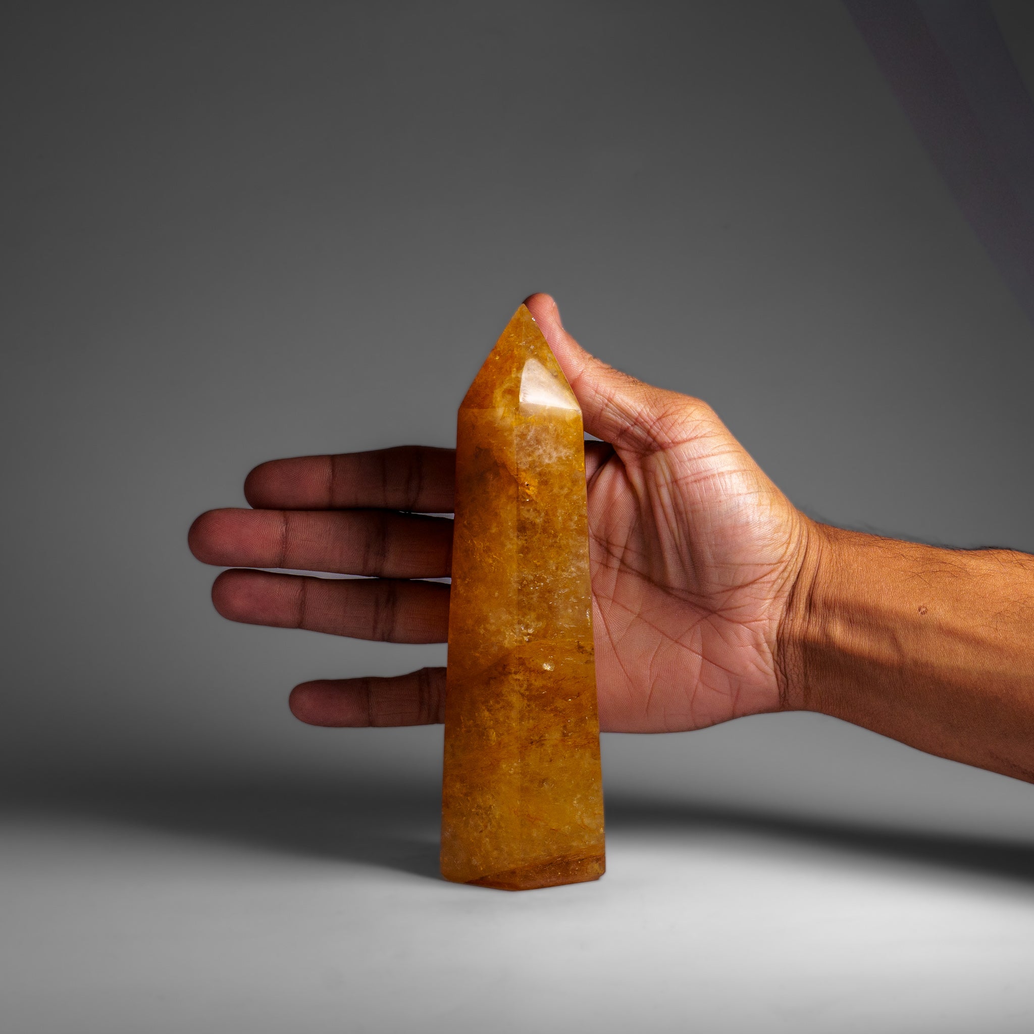 Genuine Polished Lemon Quartz Point (1.3 lbs)